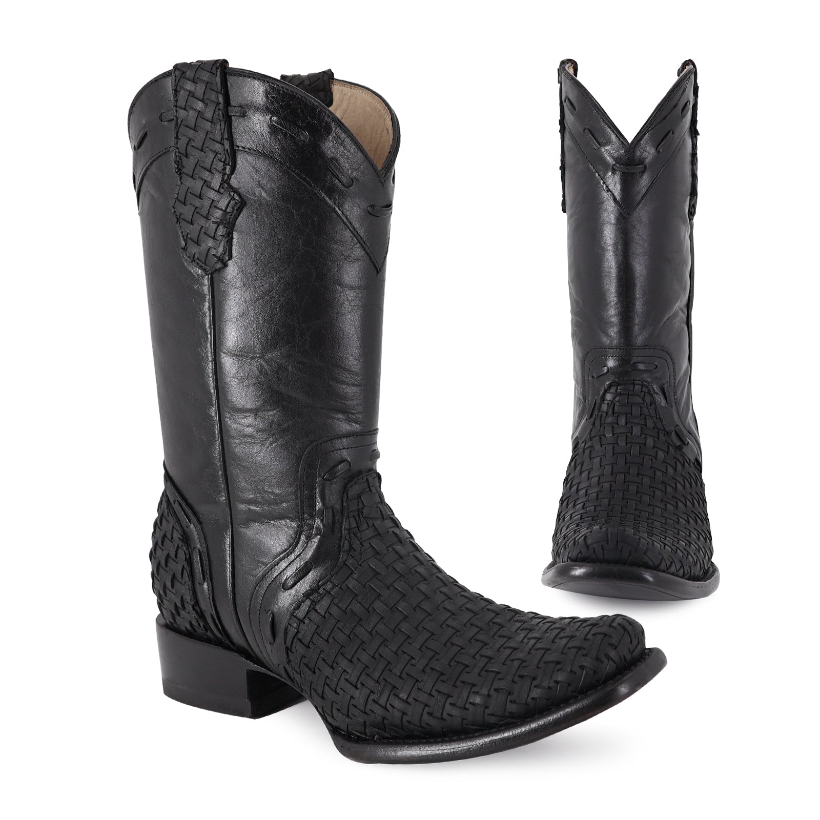 Combo Bota Y Cinto Vaq A Elegir Bota Franco Petatillo Negro