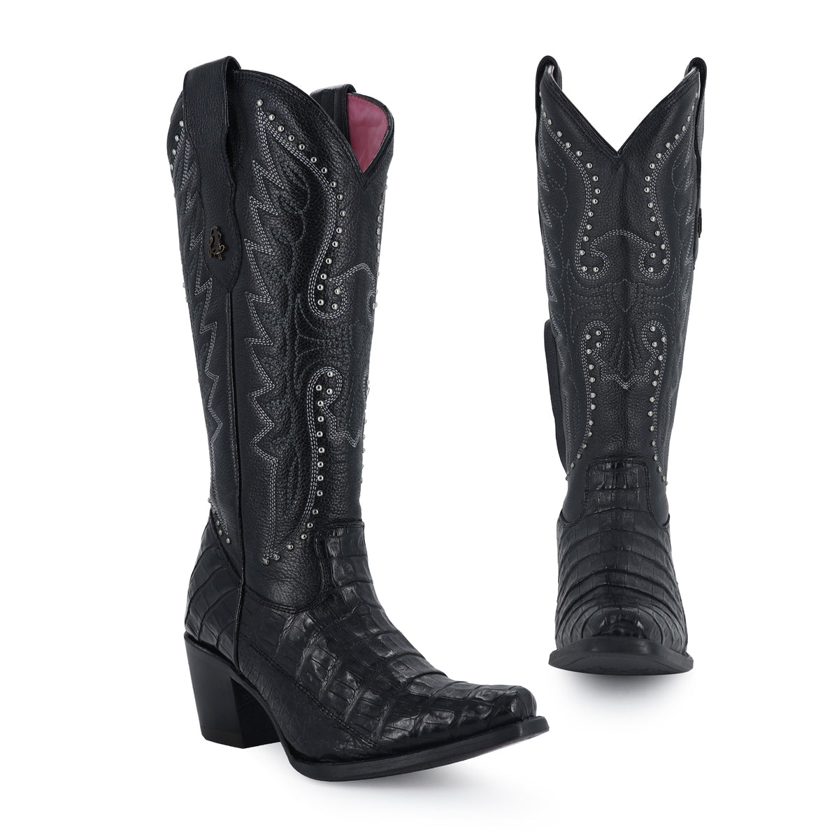 Bota vaquera para dama de piel caiman modelo Liberty
