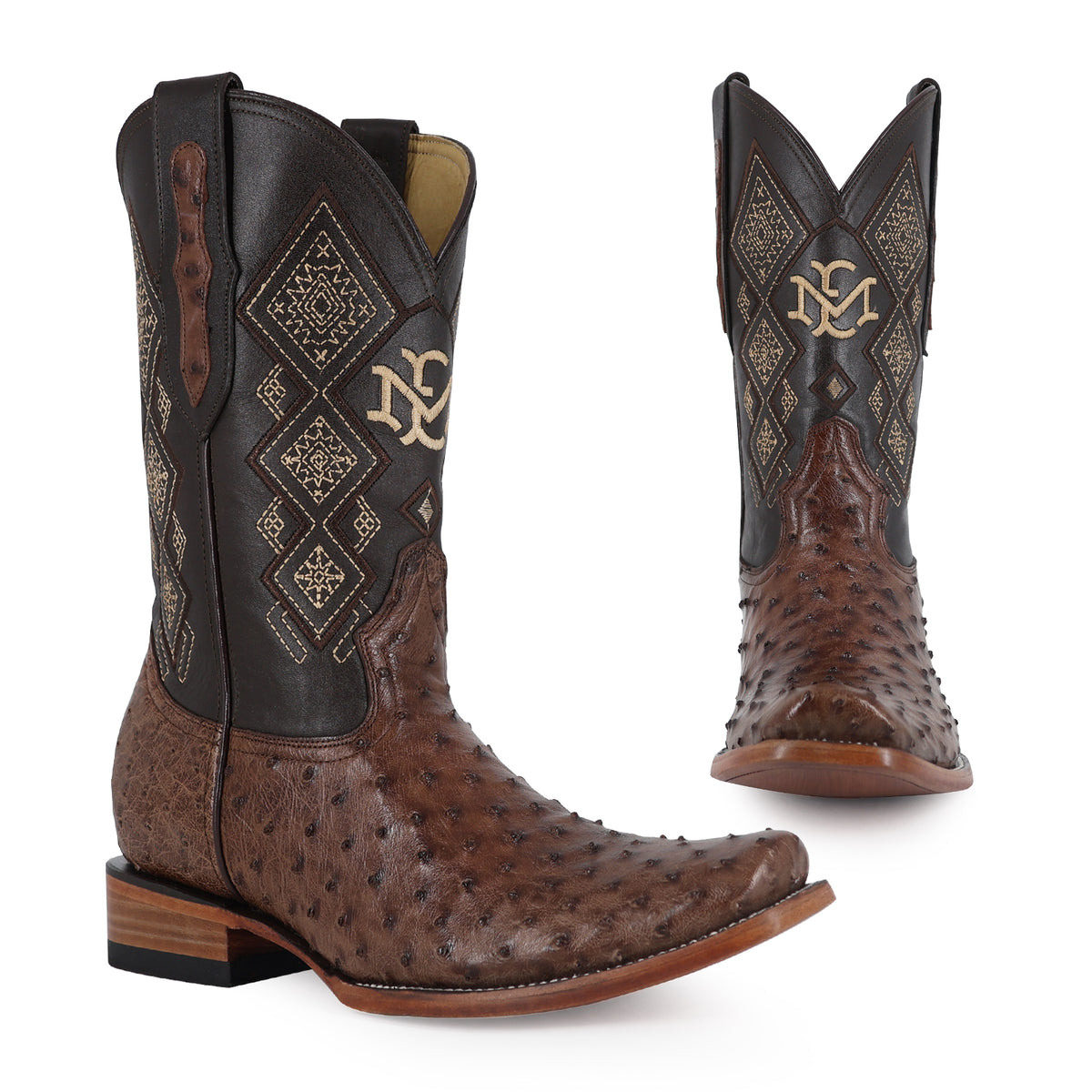Bota Vaquera Dubai Para Caballero Piel De Avestruz