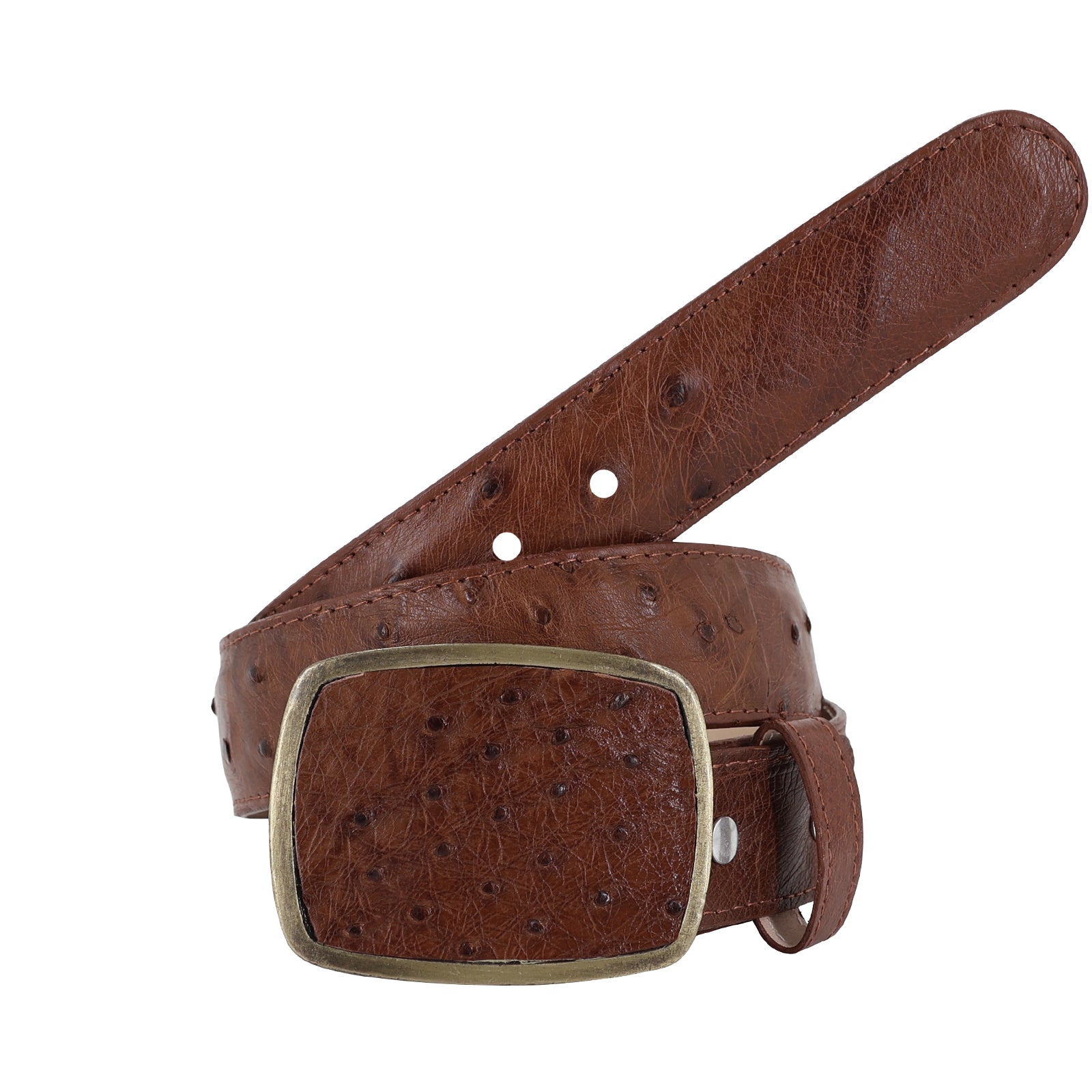 Cinturon HC Para Hombre En Piel De Avestruz