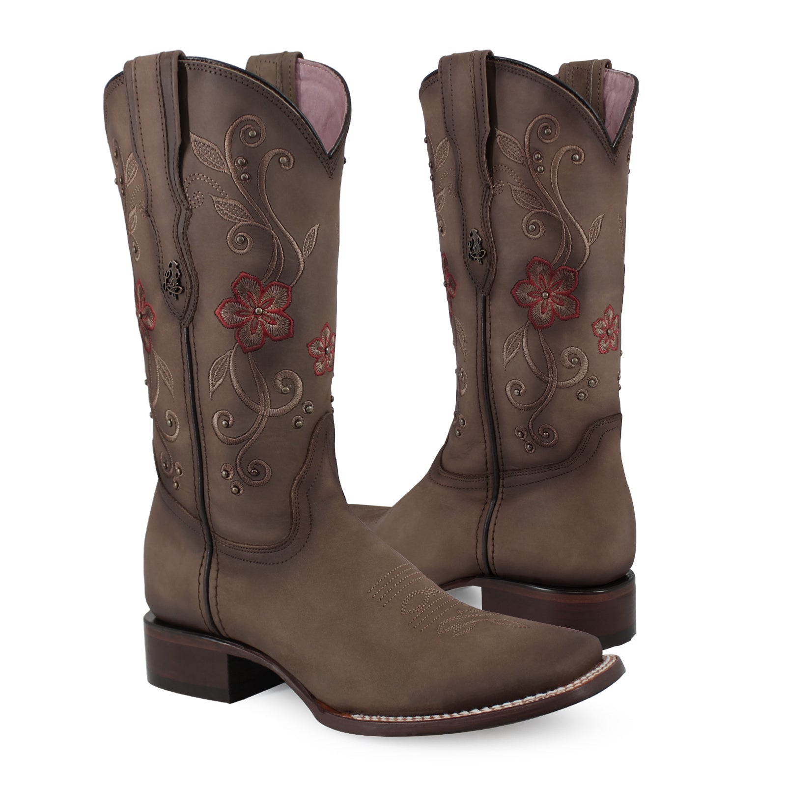 Bota vaquera para dama de piel modelo Adorada