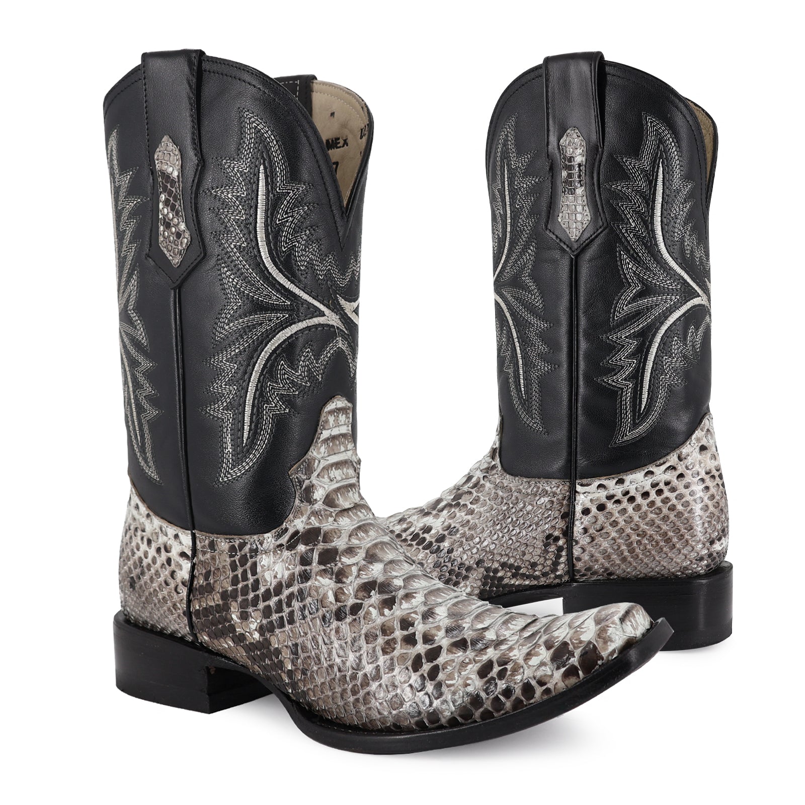 Bota Vaquera Dubai Pitón Natural