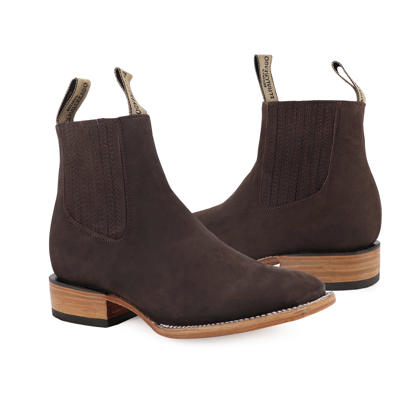 Botín Bulldog Nobuck Choco