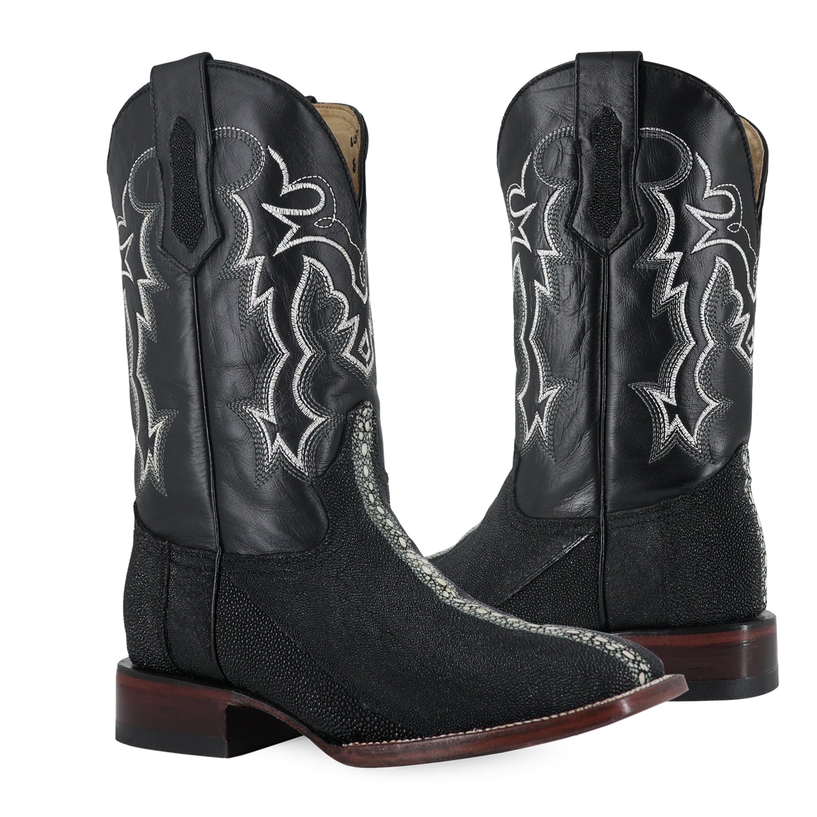 Bota Vaquera Bulldog Mantarraya Reyna Negro