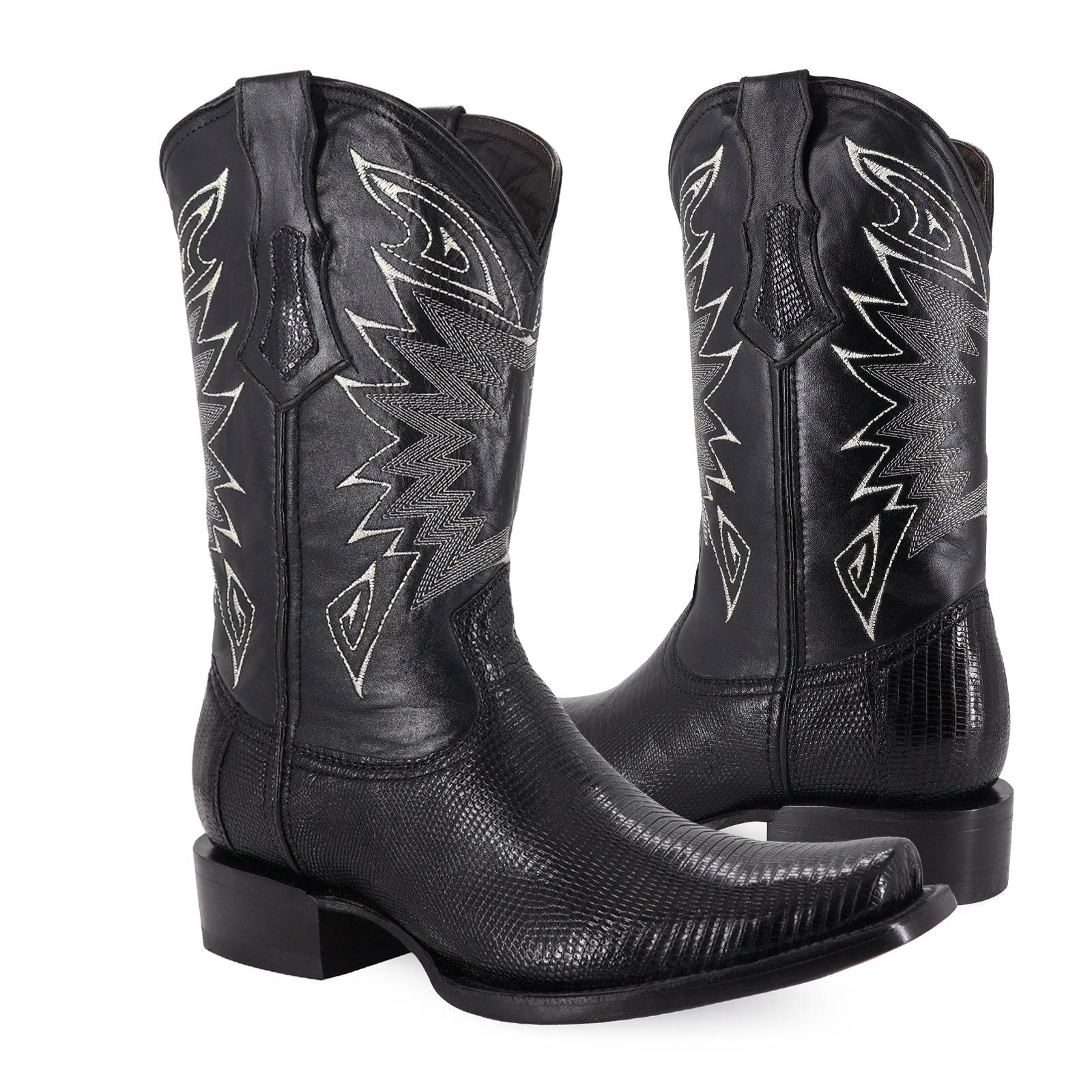 Bota Vaquera Dubai Lizzar Negro