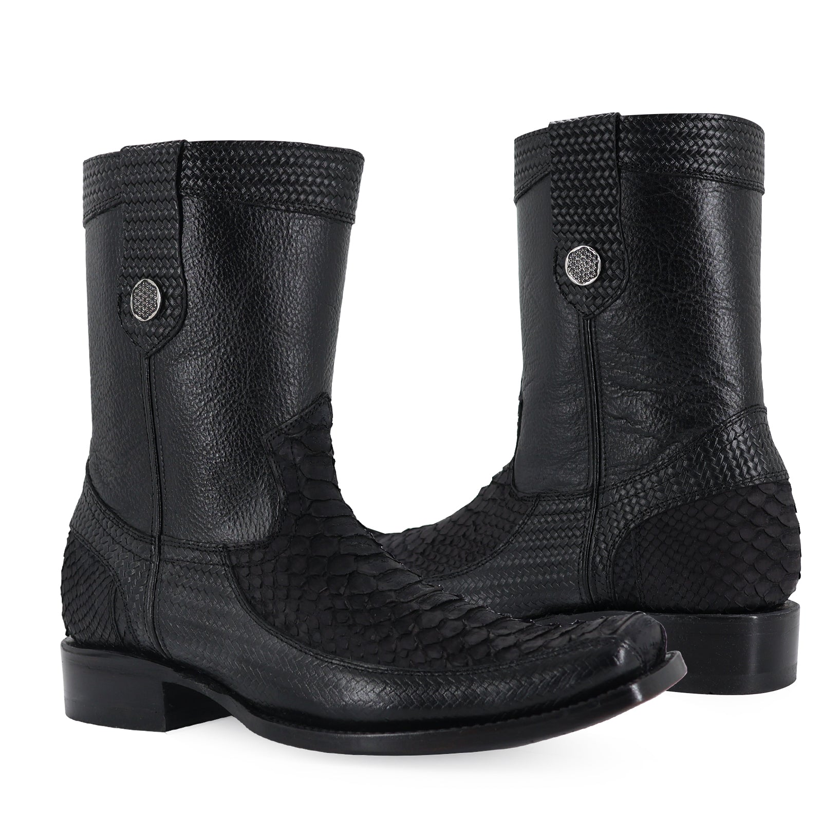 Botin Orion En Piel De Piton Nobuck