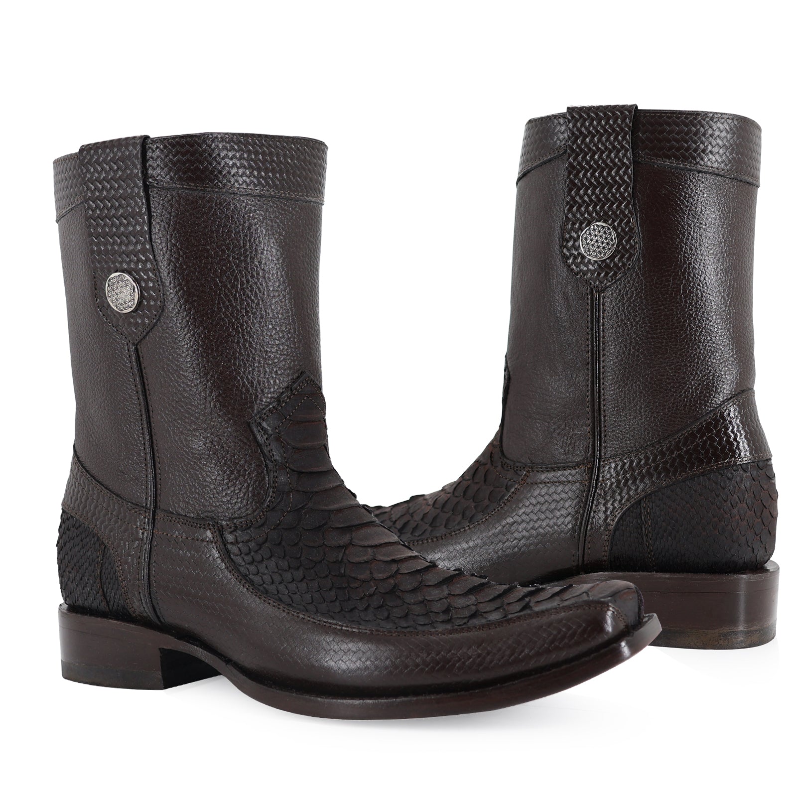 Botin Orion En Piel De Piton Nobuck