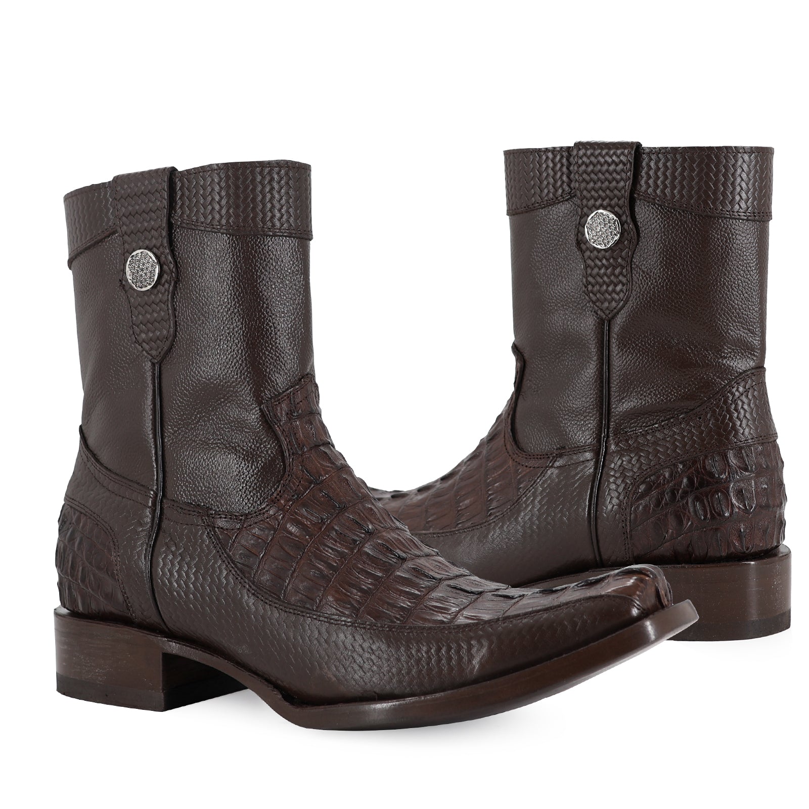 Botin Orion En Piel De Cocodrilo