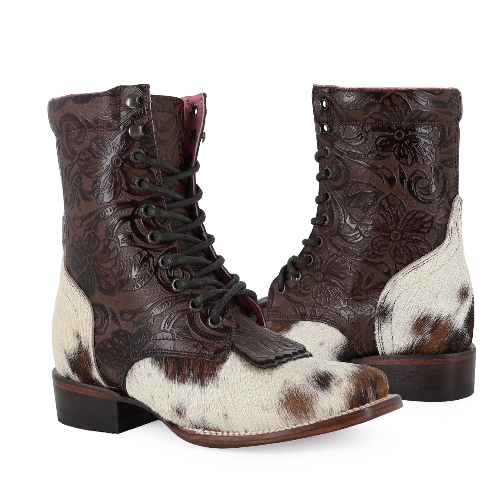 Bota Vaquera Para Dama de Piel Modelo Macarena