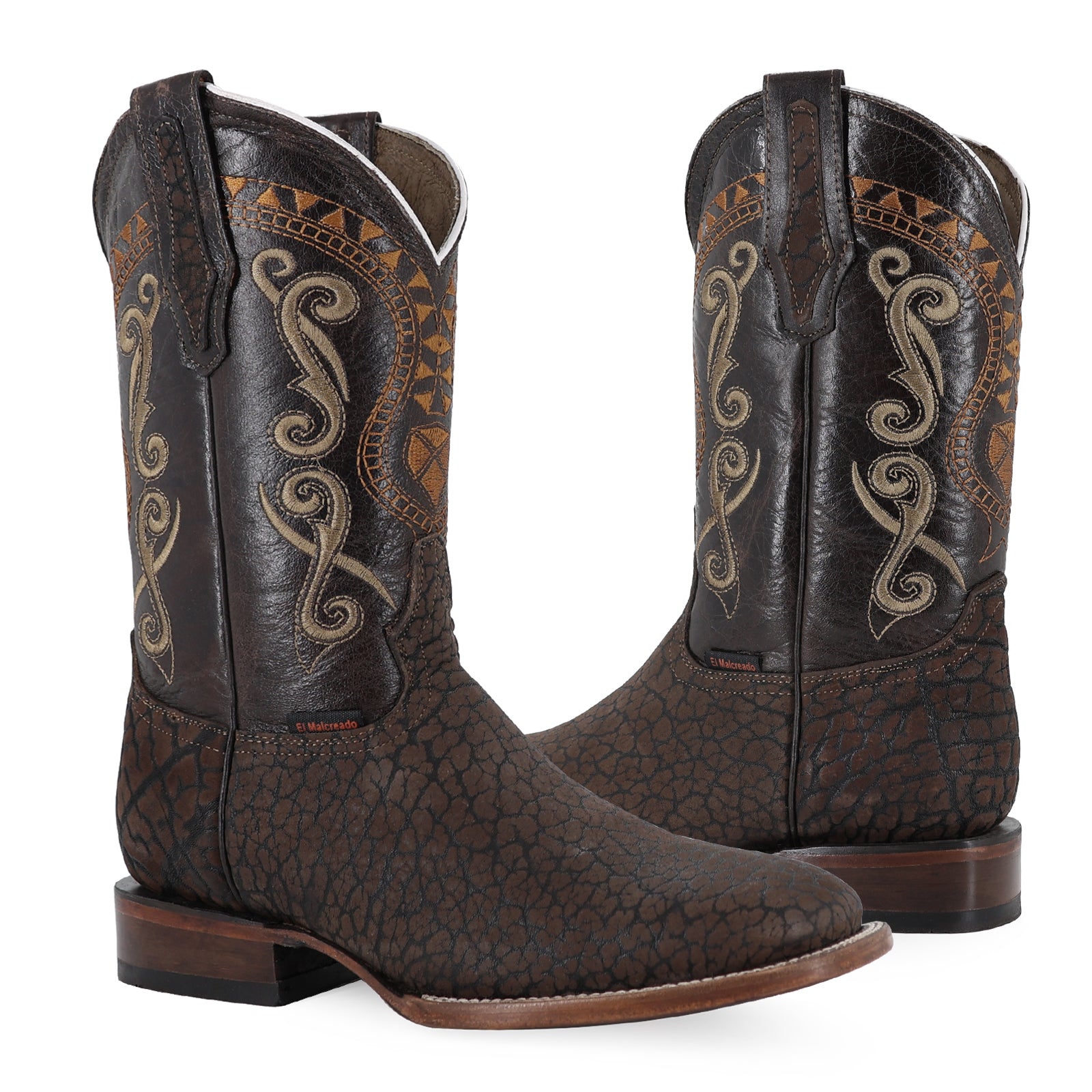 Bota Vaquera Bulldog Cuello De Toro Chocolate