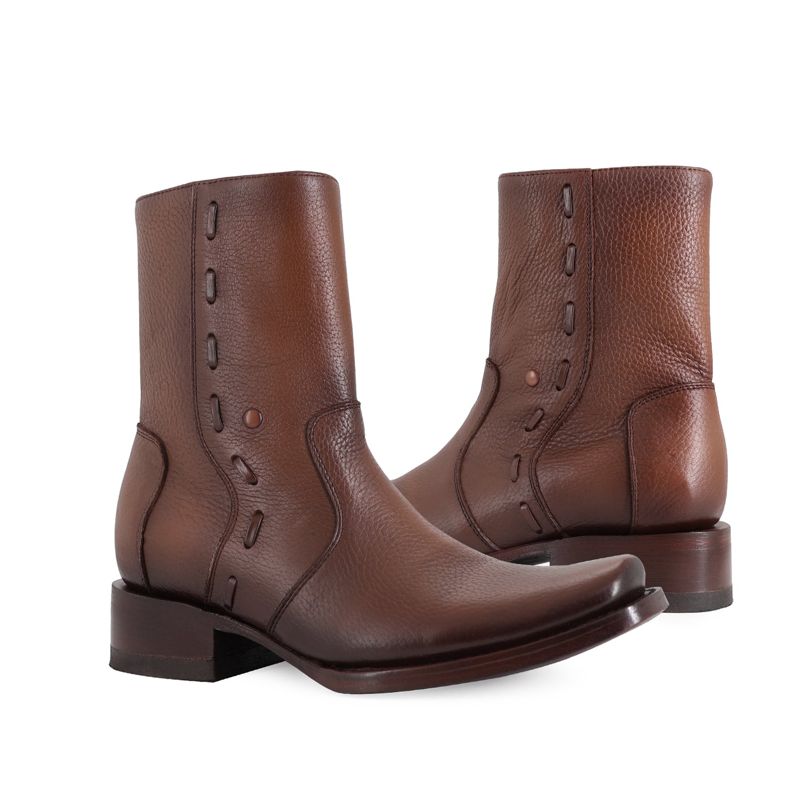 Botin Vaquero Estilo Vegas Brandy