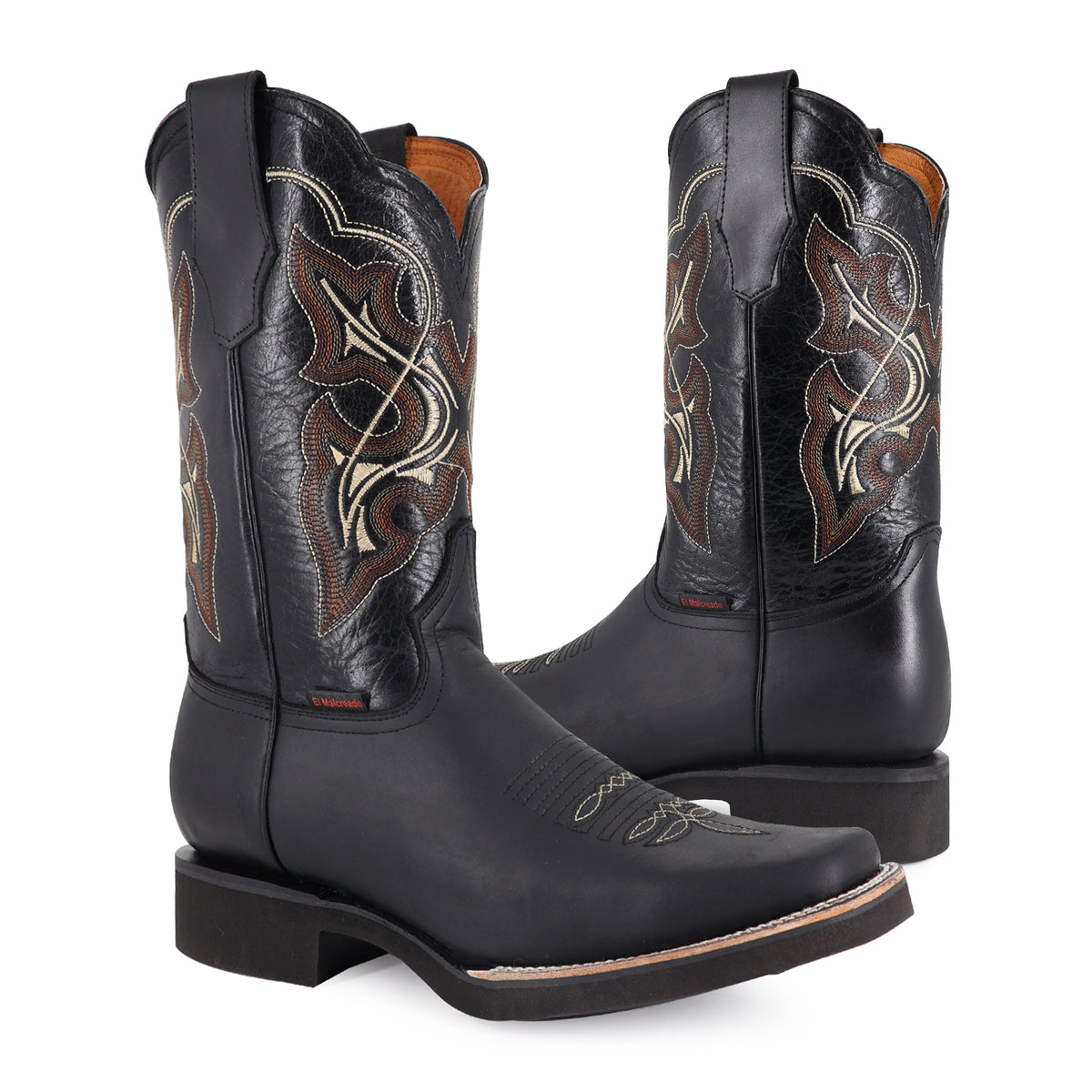 Bota Vaquera Hombre Rodeo Piel Res Suela PU
