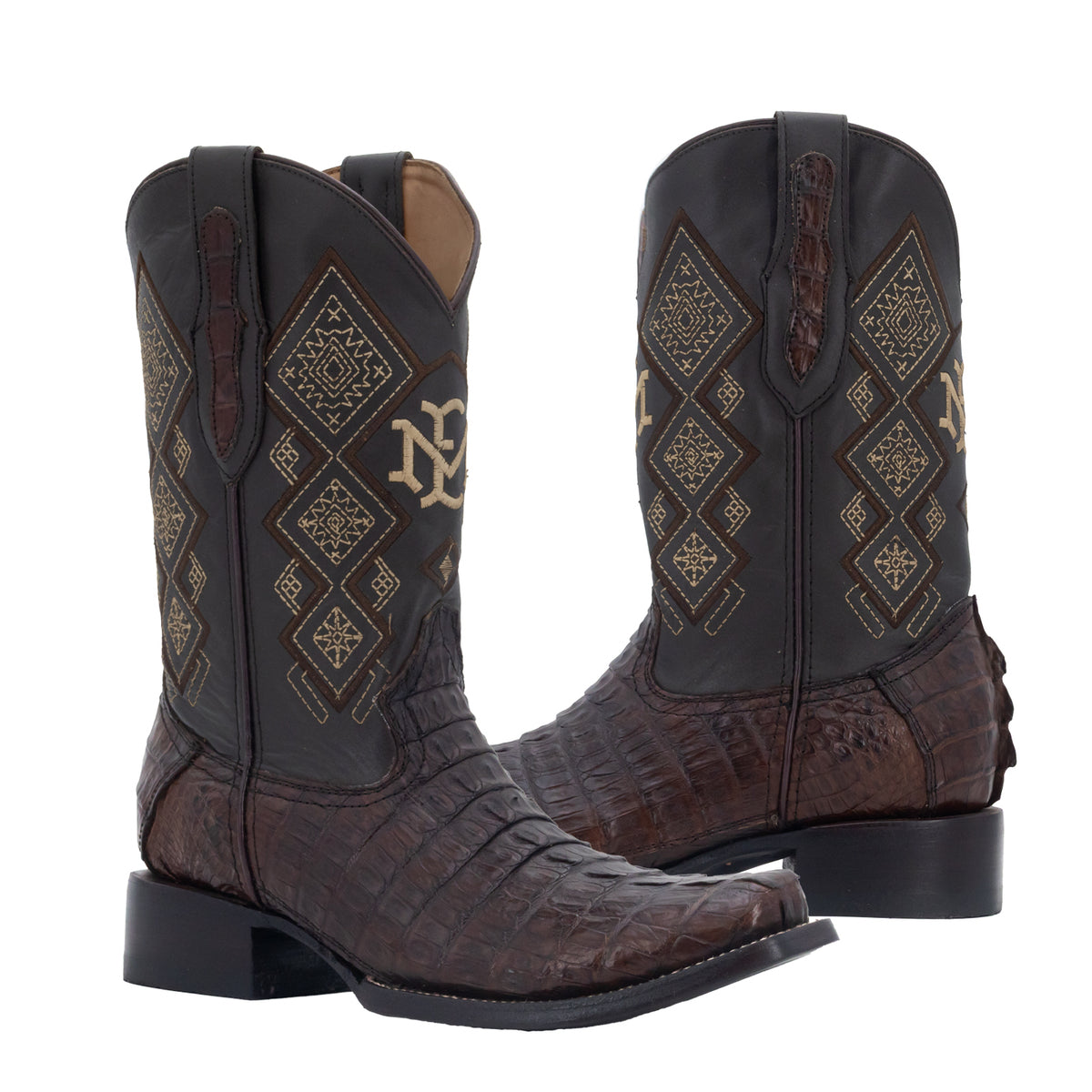 Bota Vaquera Dubai Para Caballero Piel Cocodrilo Cola
