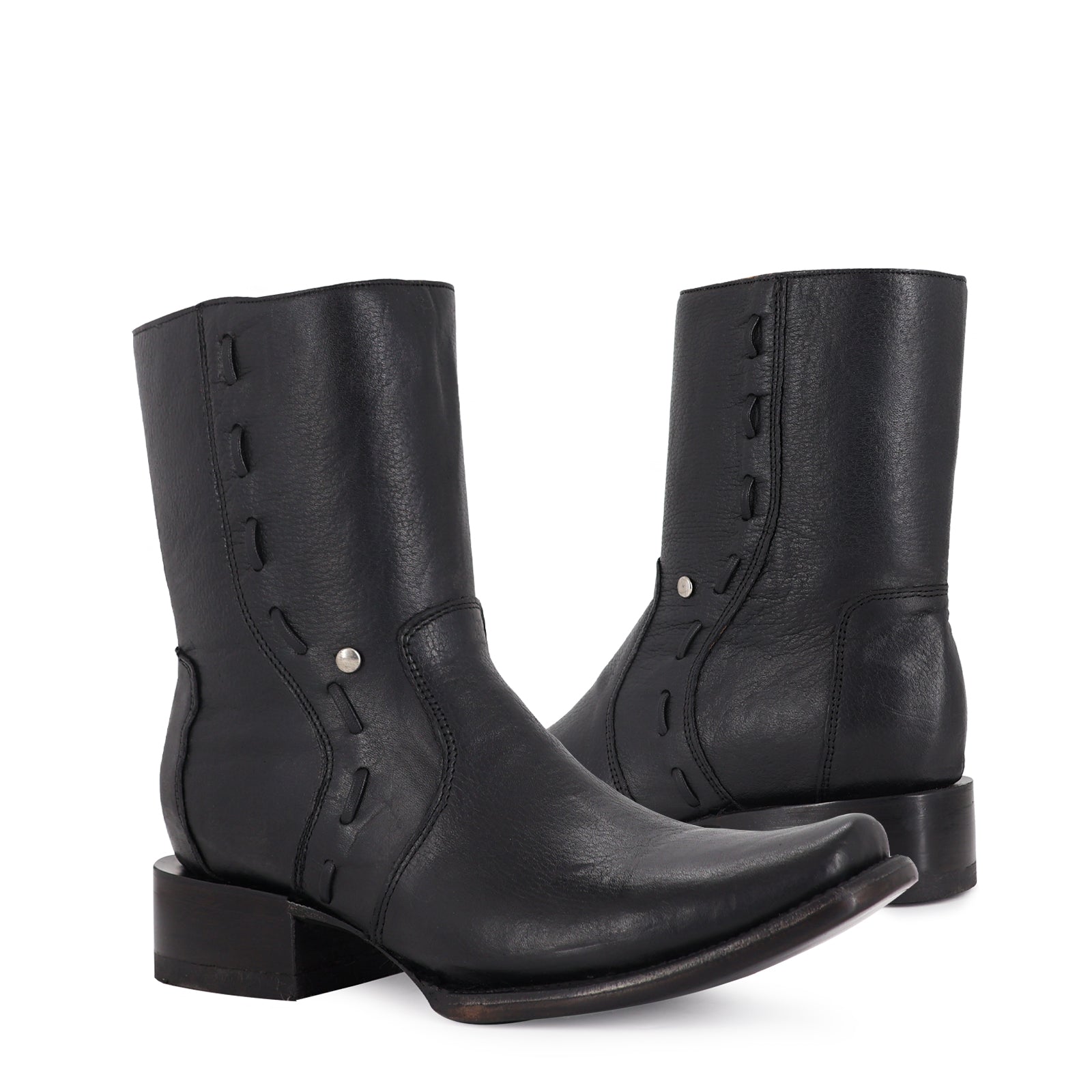 Botin Vaquero Estilo Vegas Negro