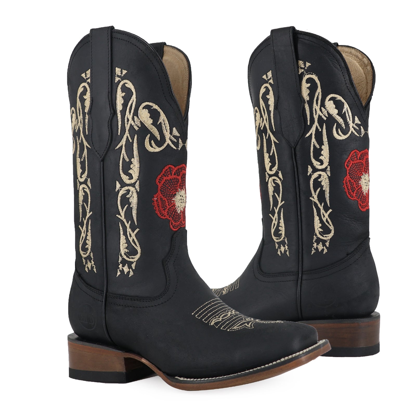 Bota vaquera para dama de piel modelo Chabela