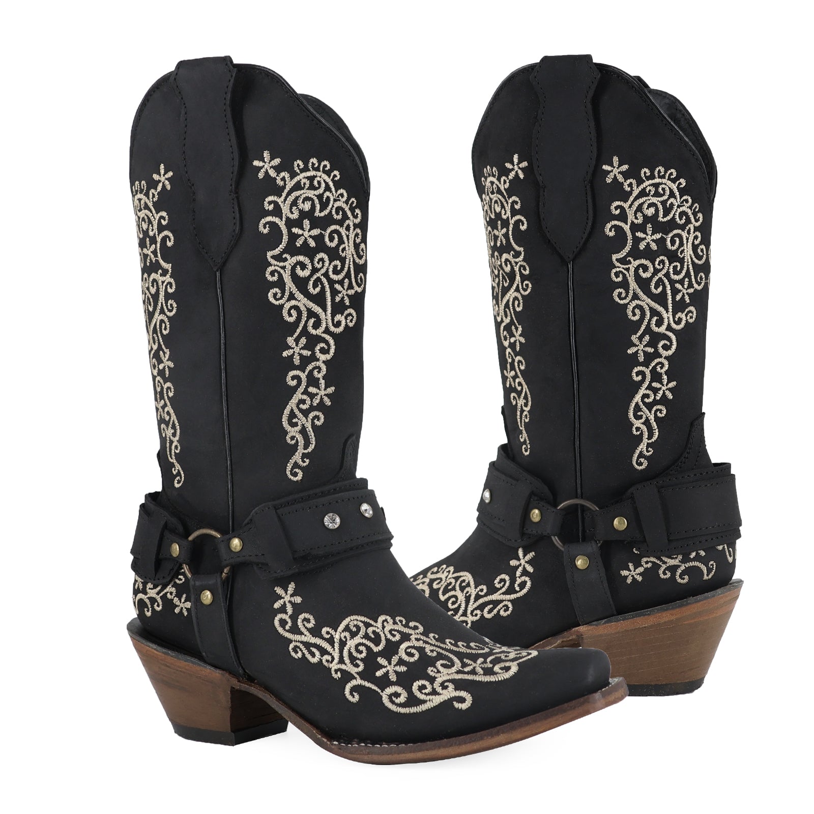 Bota vaquera para dama de piel modelo Bikina