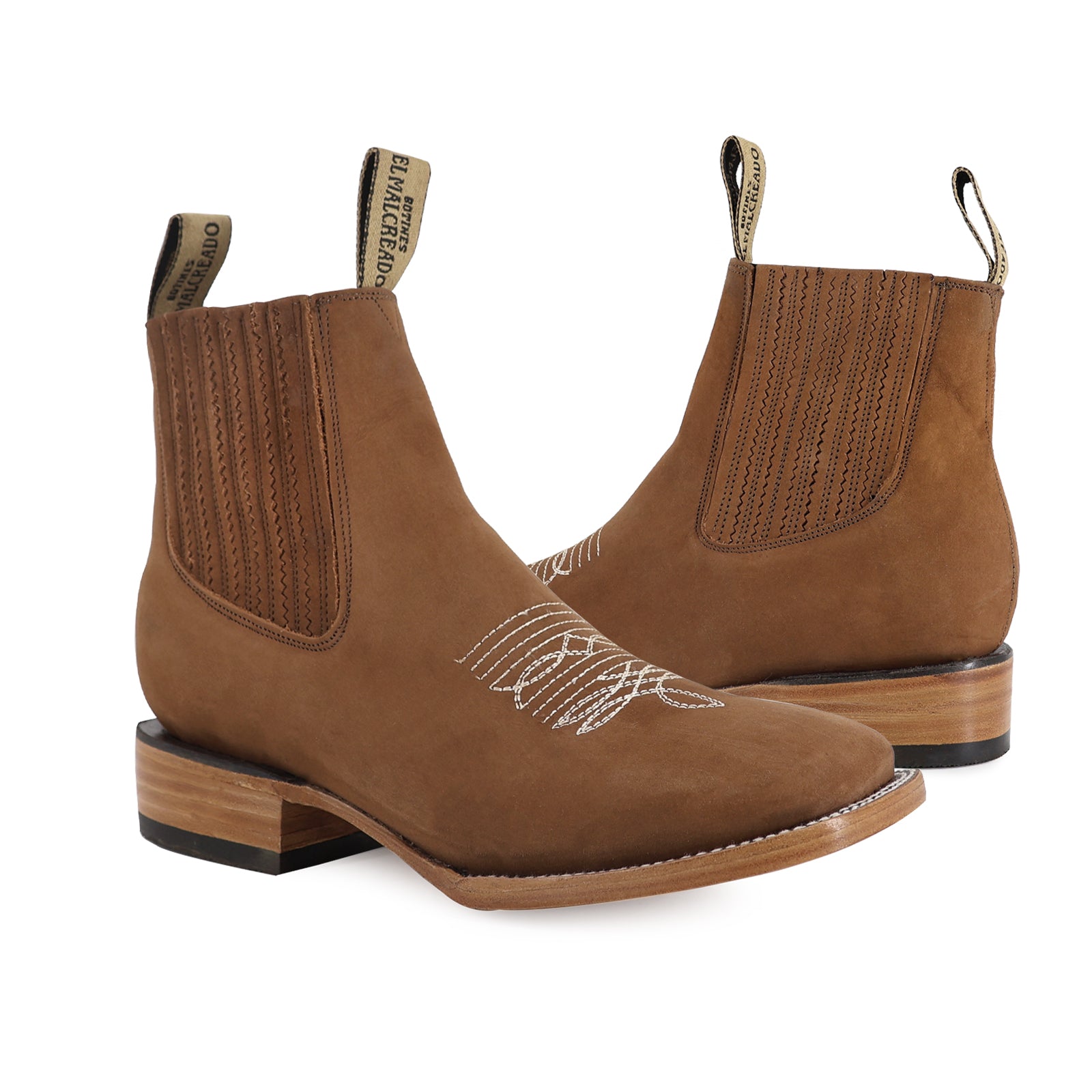 Botín Bulldog Nobuck Con Ringle Topo