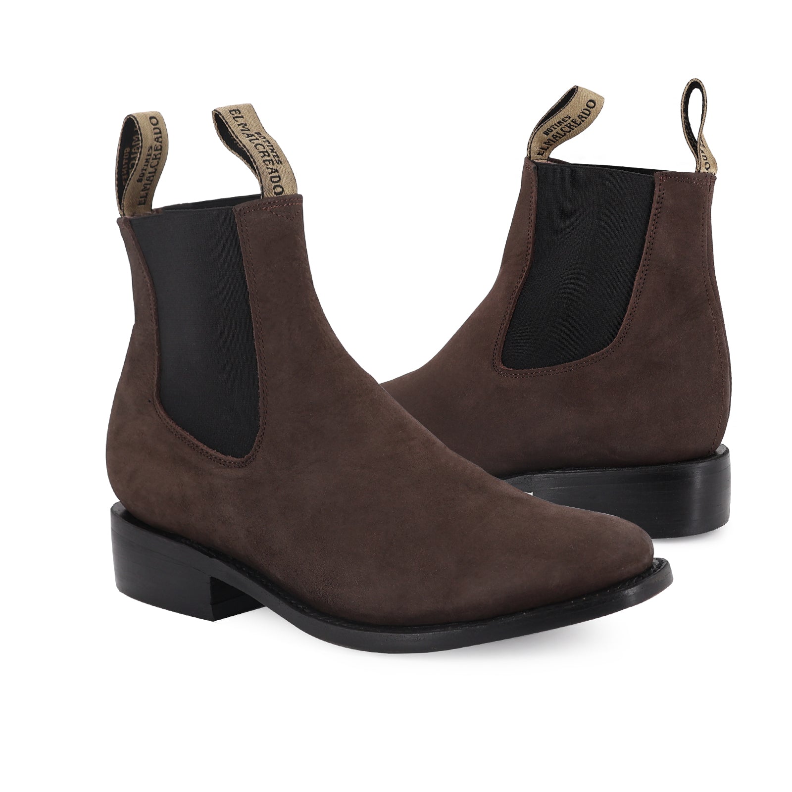 Botín Chelsea Choco Nobuck