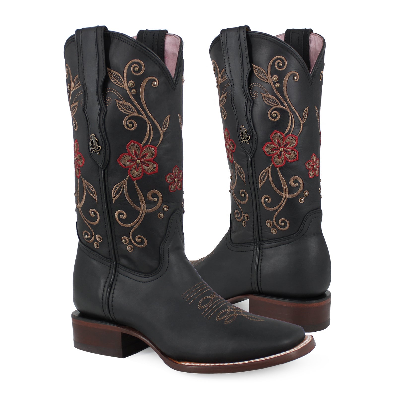 Bota vaquera para dama de piel modelo Adorada