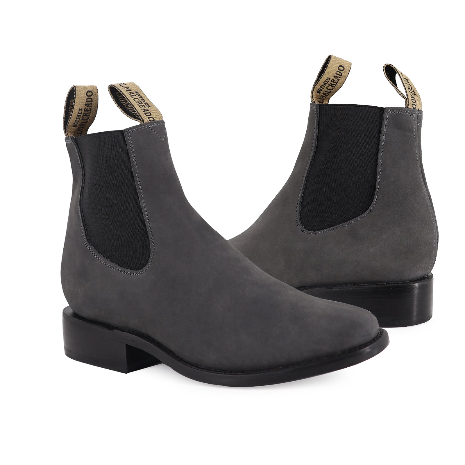 Botín Chelsea Gris Nobuck