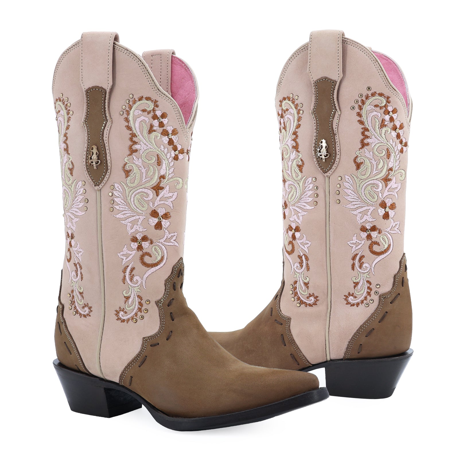 Bota vaquera para dama de piel modelo Catania