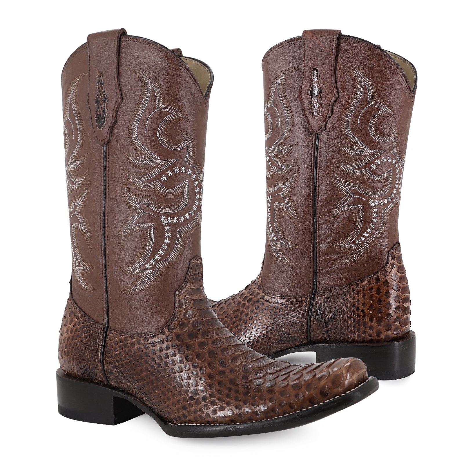 Bota Vaquera Dubai Piton Color Cafe