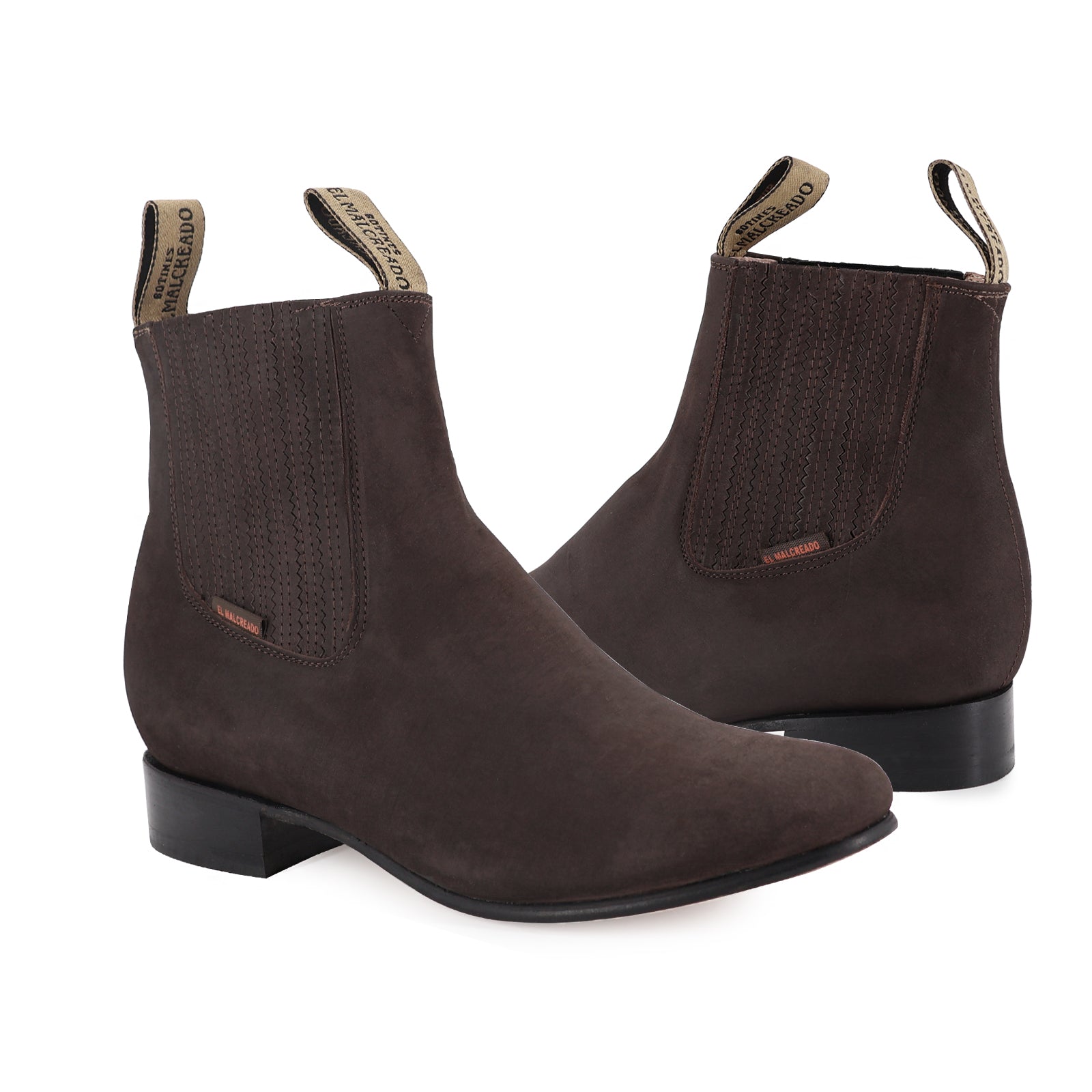 Botín Charro Choco Nobuck