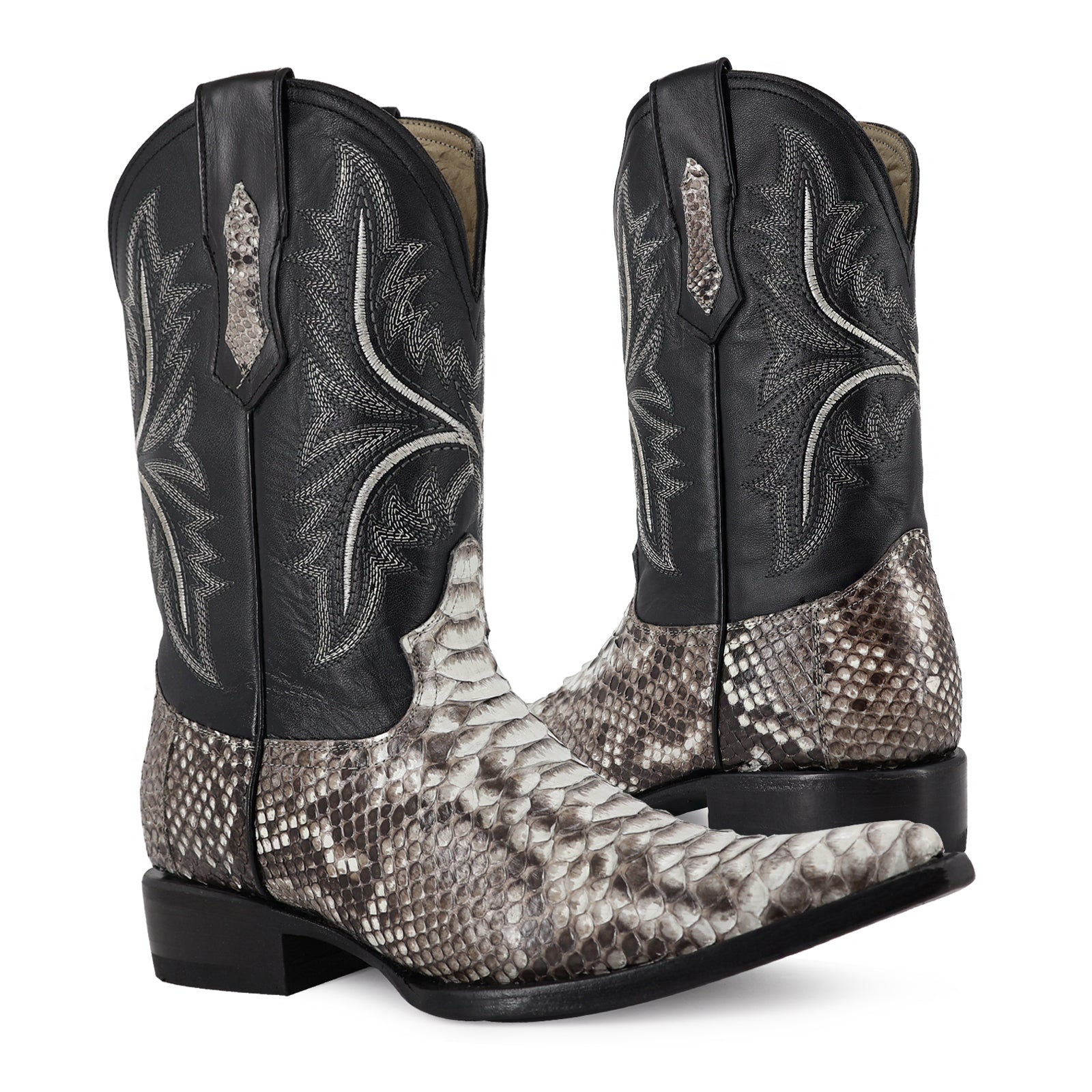 Bota Vaquera Chihuahua Pitón Natural
