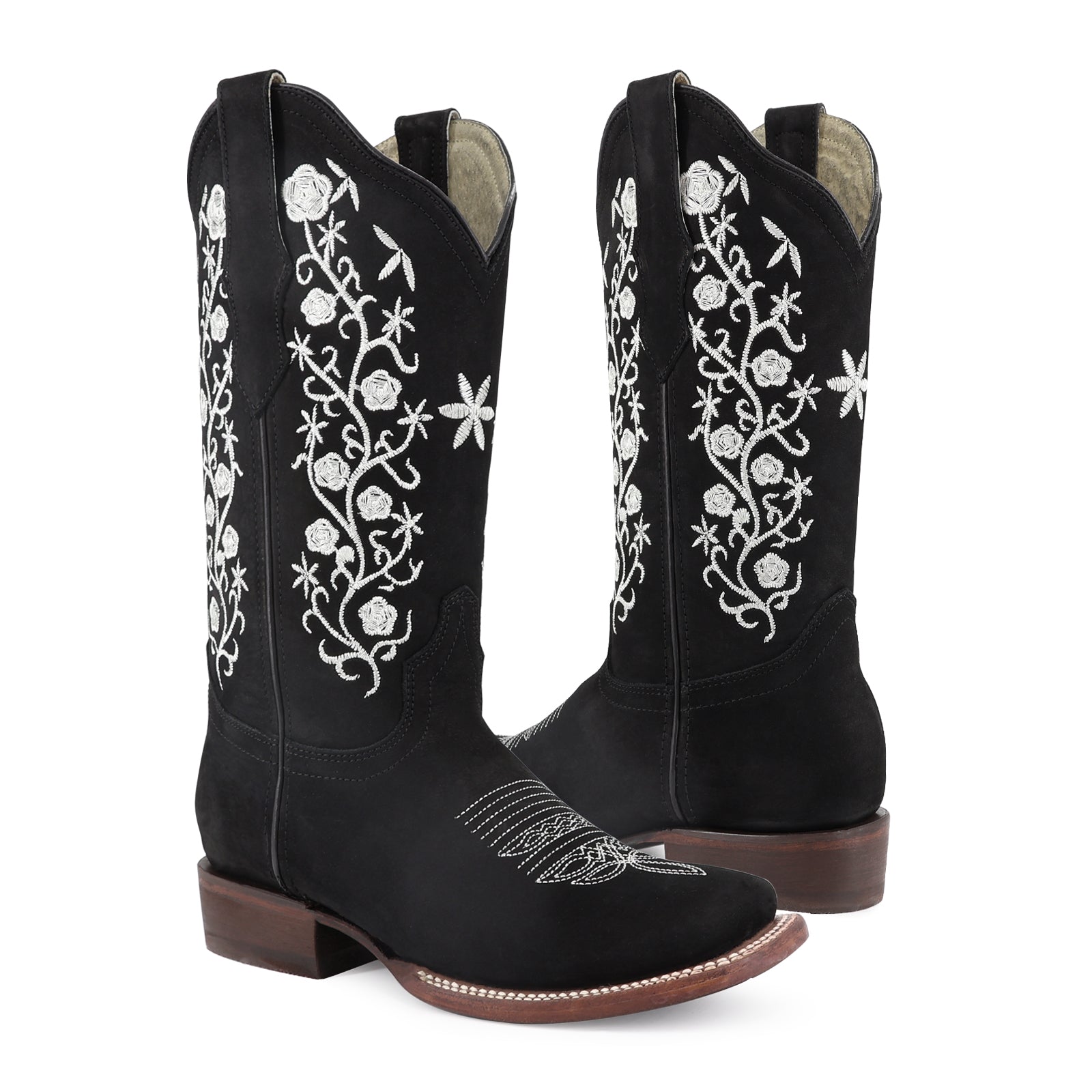 Bota vaquera para dama de piel modelo Coqueta