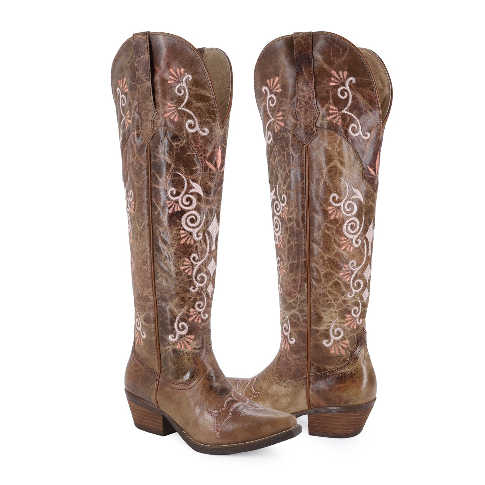 Bota vaquera para dama de piel modelo Cherry