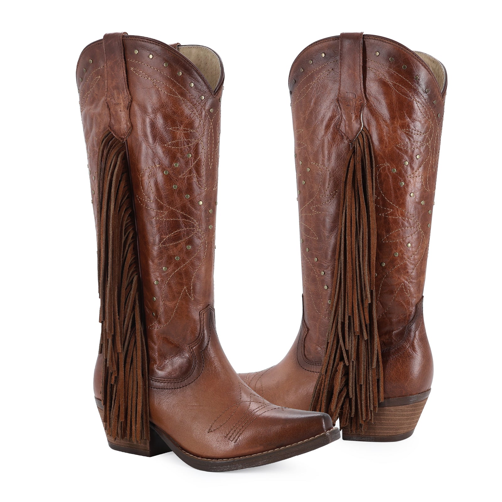 Bota vaquera para dama de piel modelo Fancy