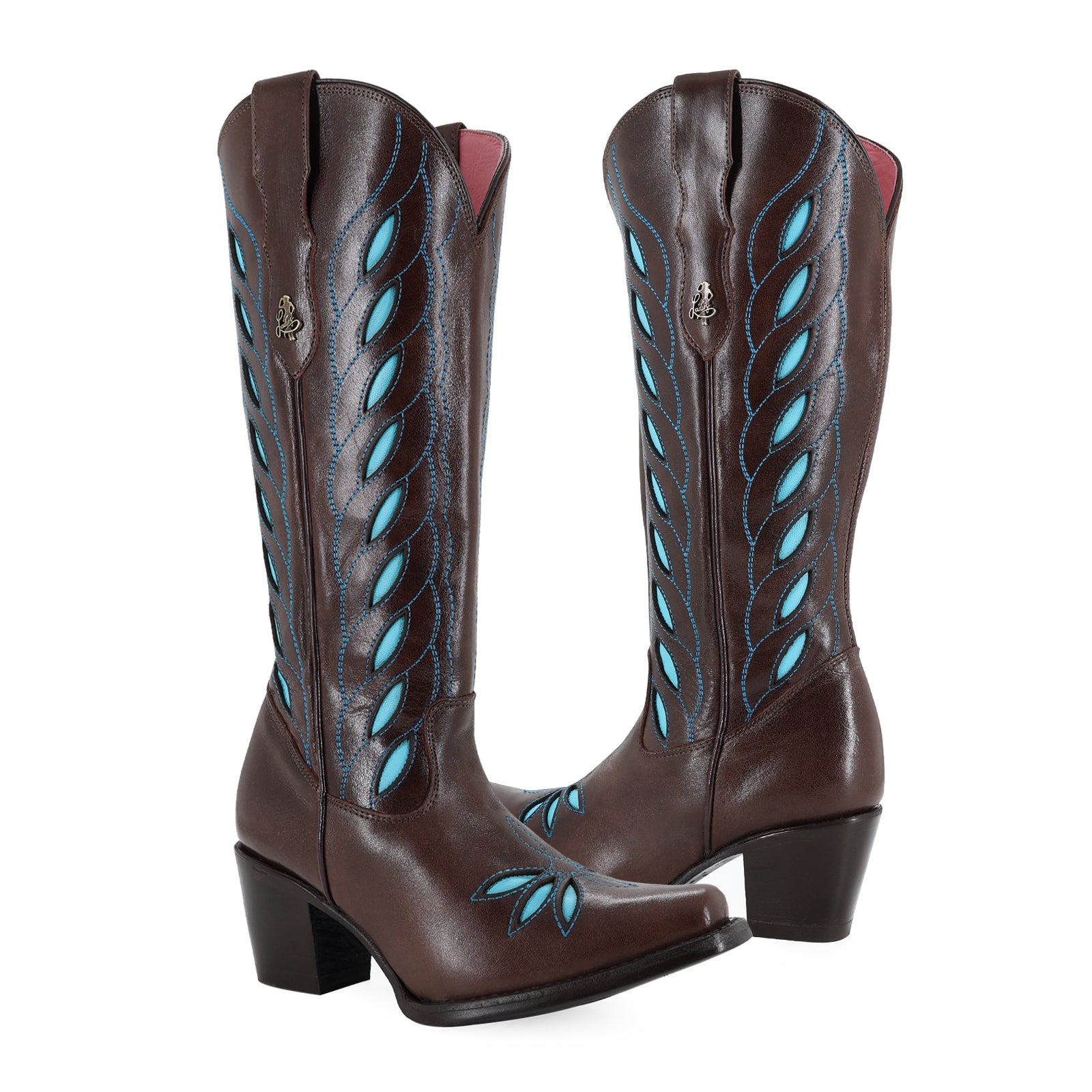 Bota vaquera para dama de piel modelo Maya