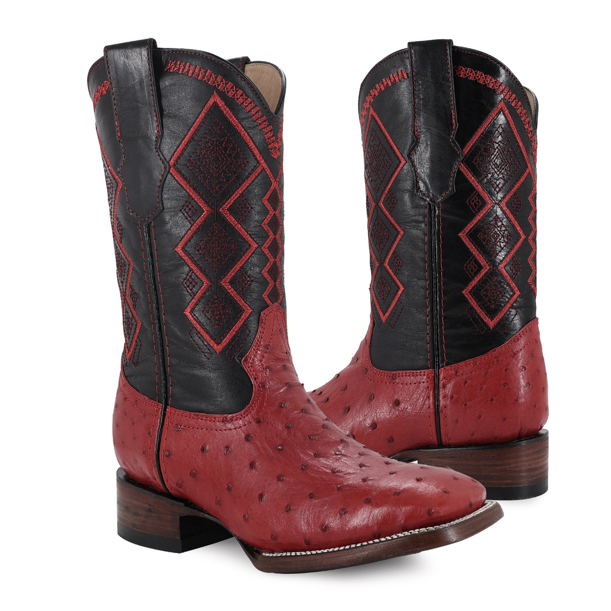Bota Vaquera Bulldog Para Caballero Piel De Avestruz