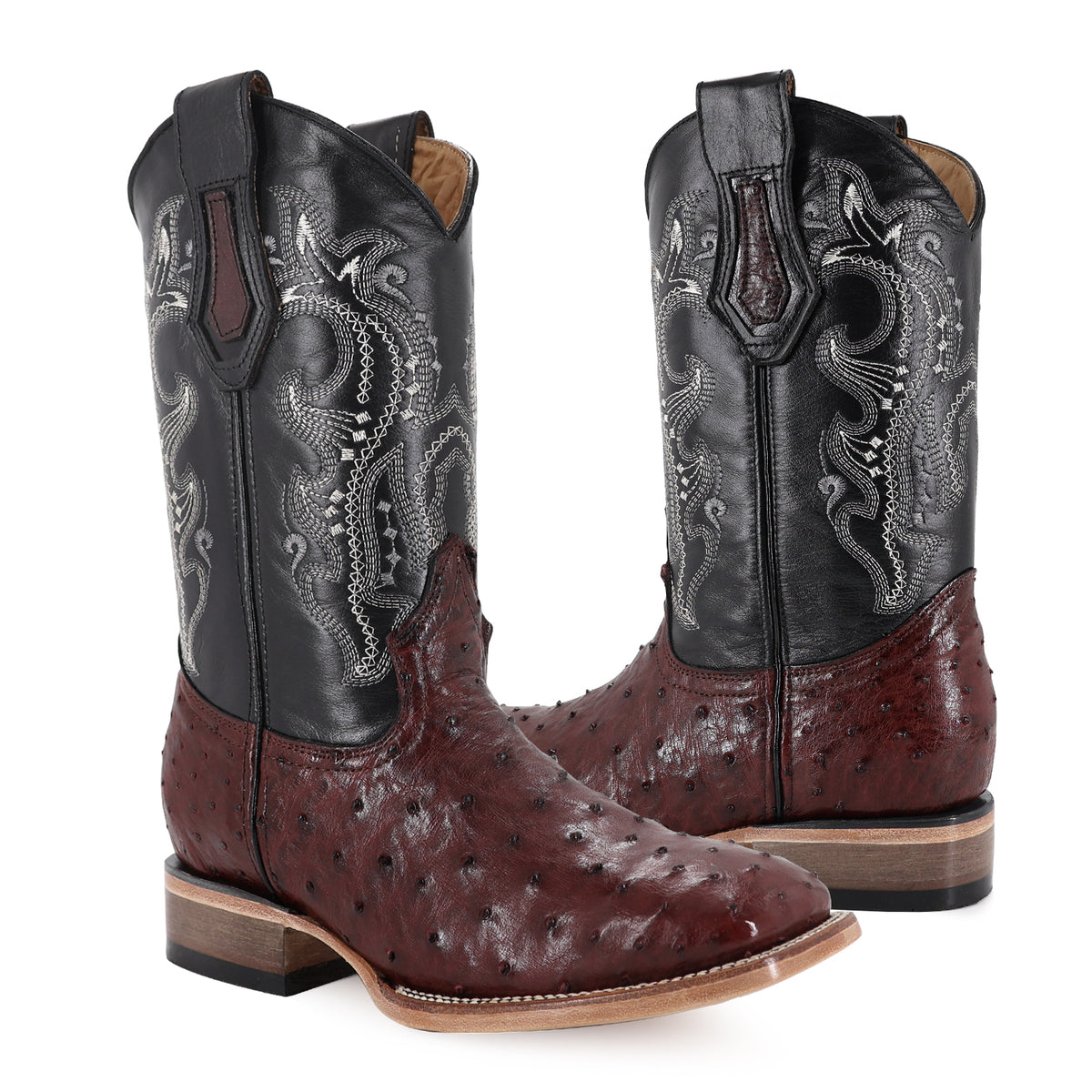 Bota Vaquera Bulldog Para Caballero Piel De Avestruz