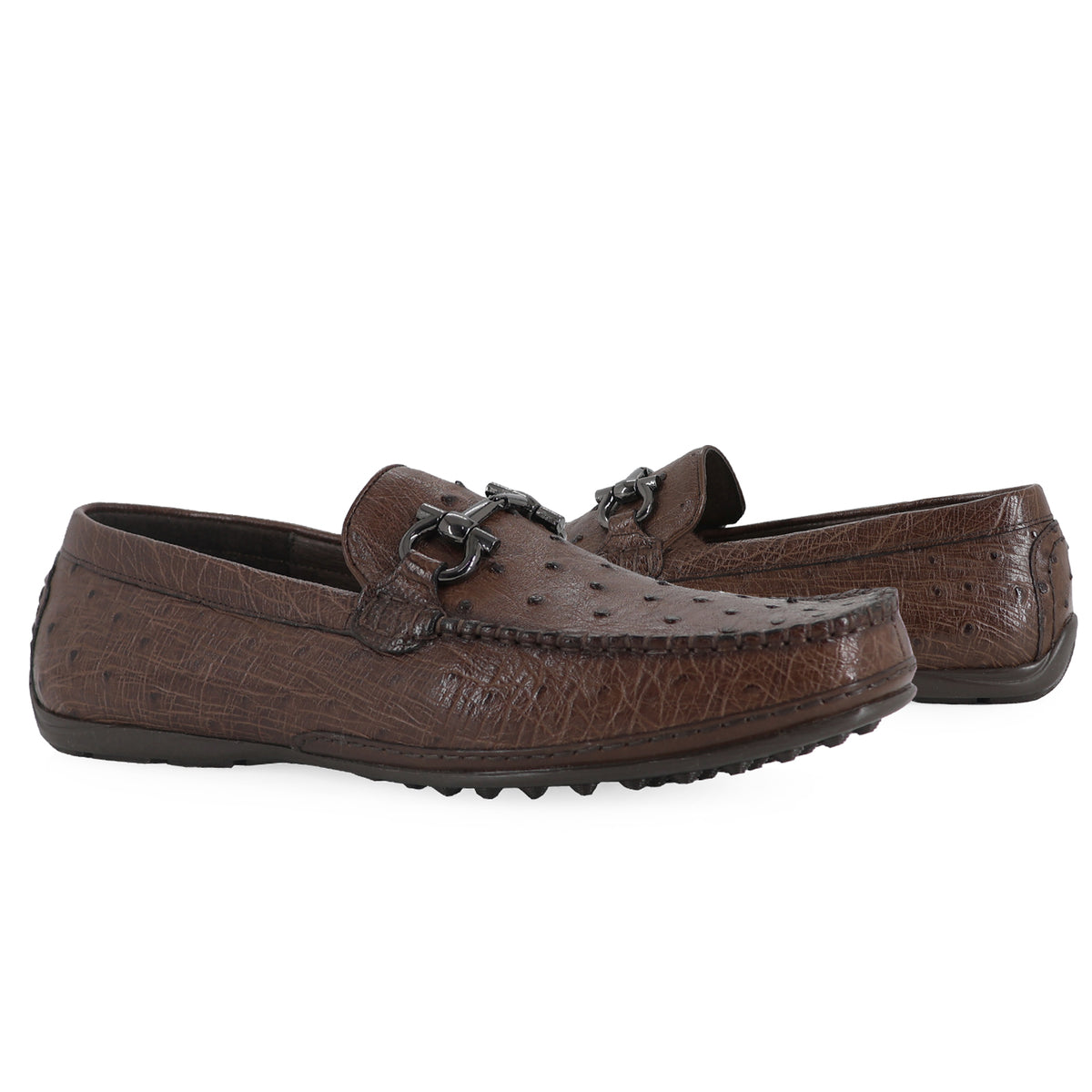 Zapato Glamour Para Hombre En Piel Avestruz