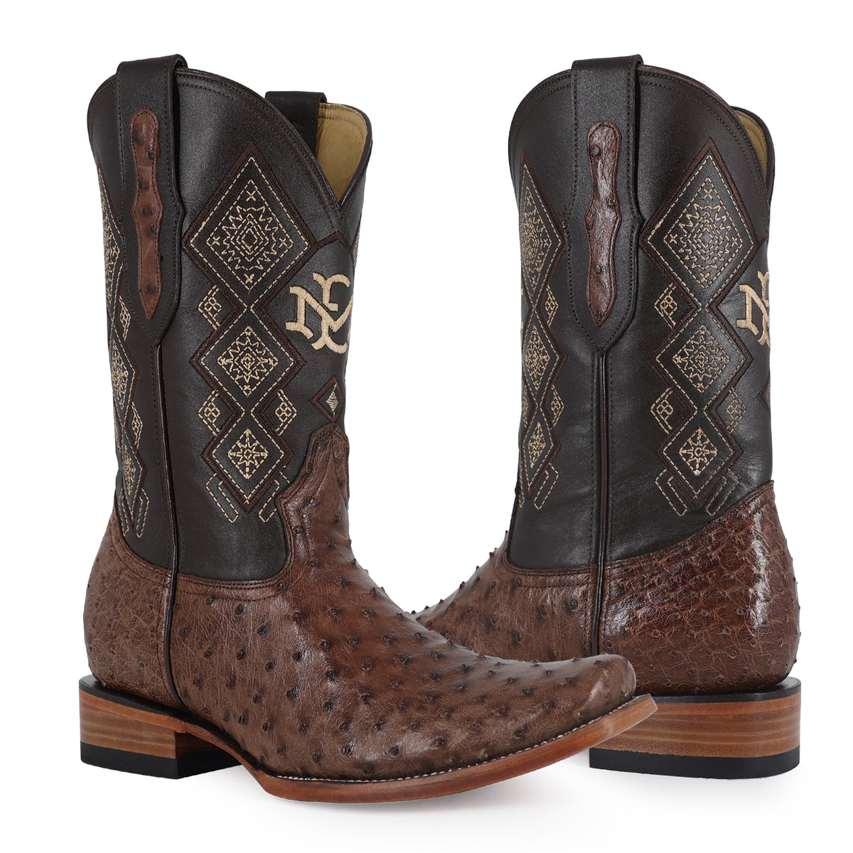 Bota Vaquera Dubai Para Caballero Piel De Avestruz