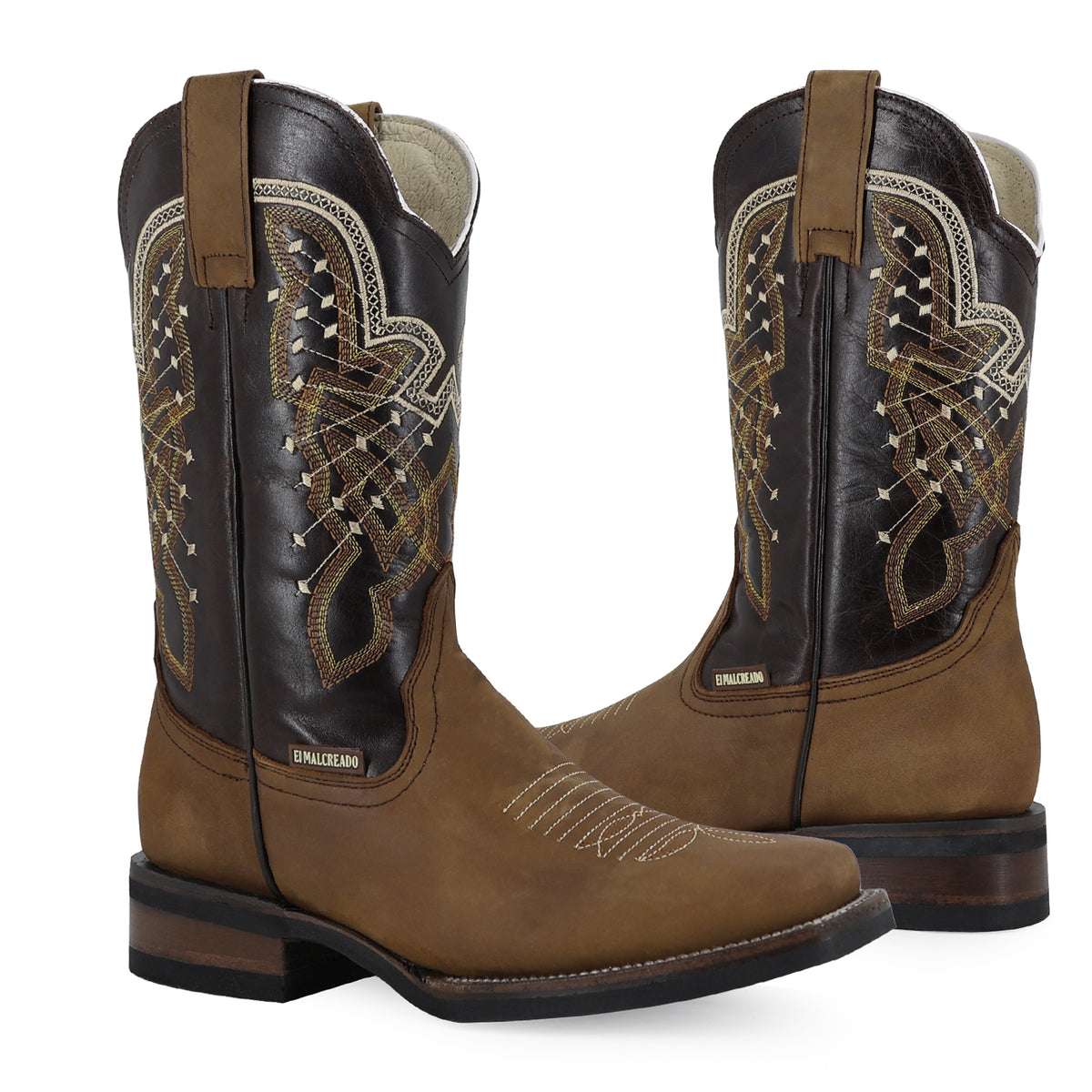 Bota Vaquera Rodeo Para Caballero Piel Crazy