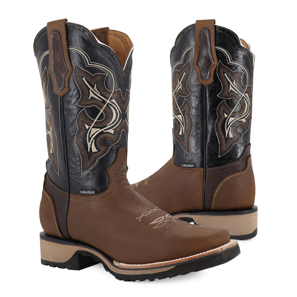 Bota Vaquera Rodeo Para Caballero Piel Res Gold