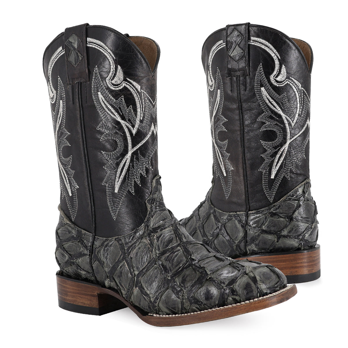 Bota Vaquera Bulldog Para Caballero Piel Pescado