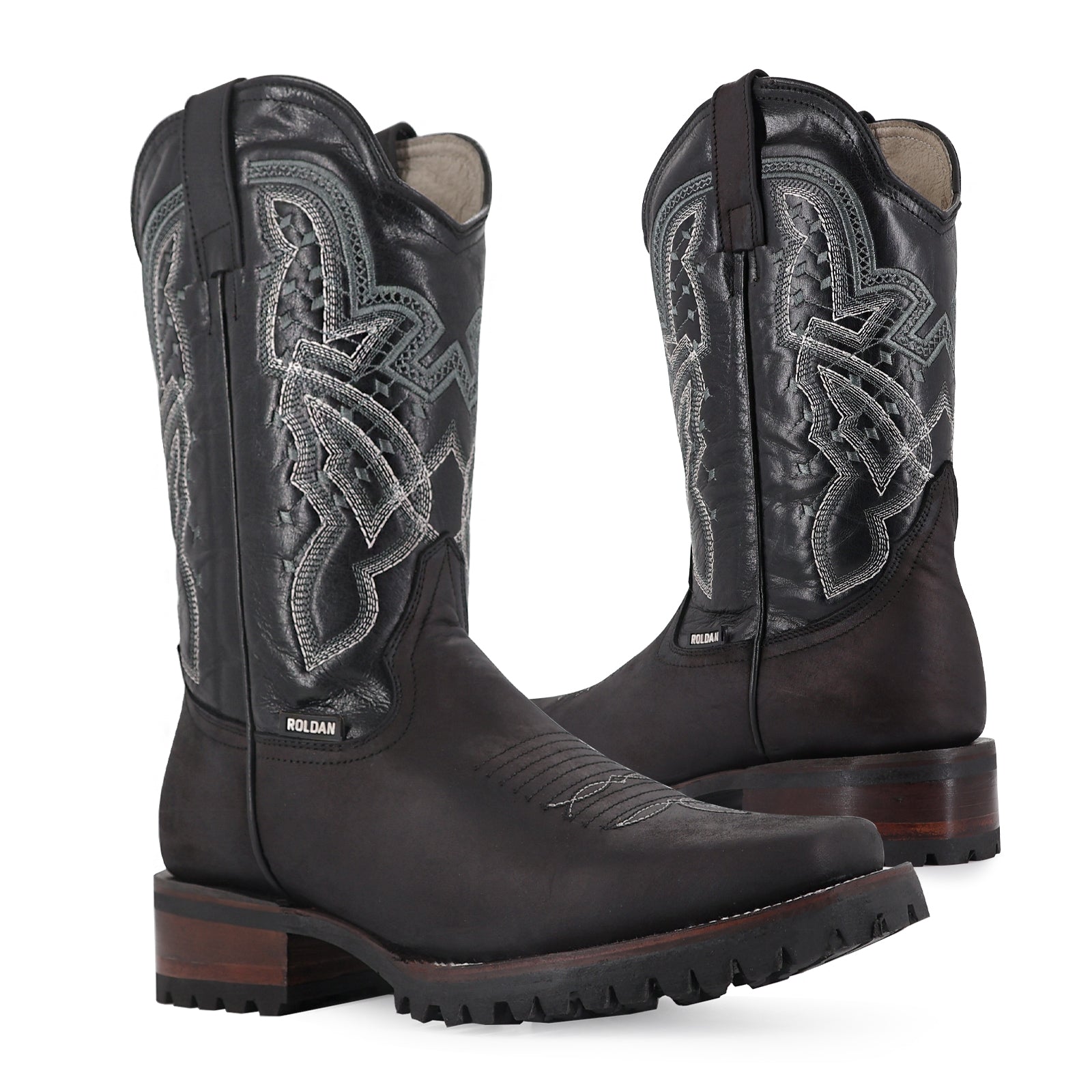 Bota Vaquera Rodeo Crazy Suela Truck Negro