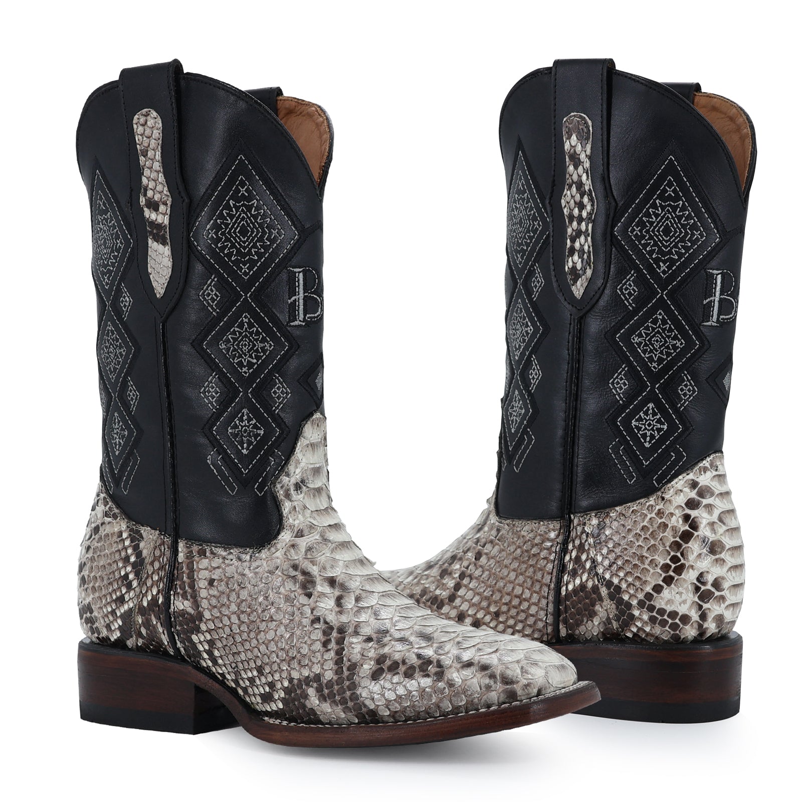 Bota Vaquera Bulldog Pitón Natural