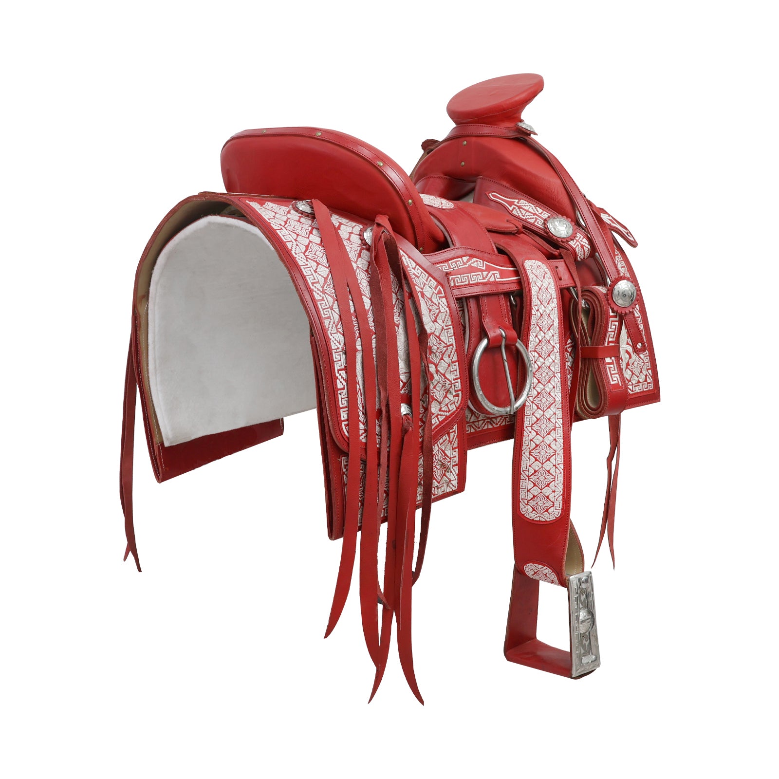 Montura Cuadrada Roja Piteada