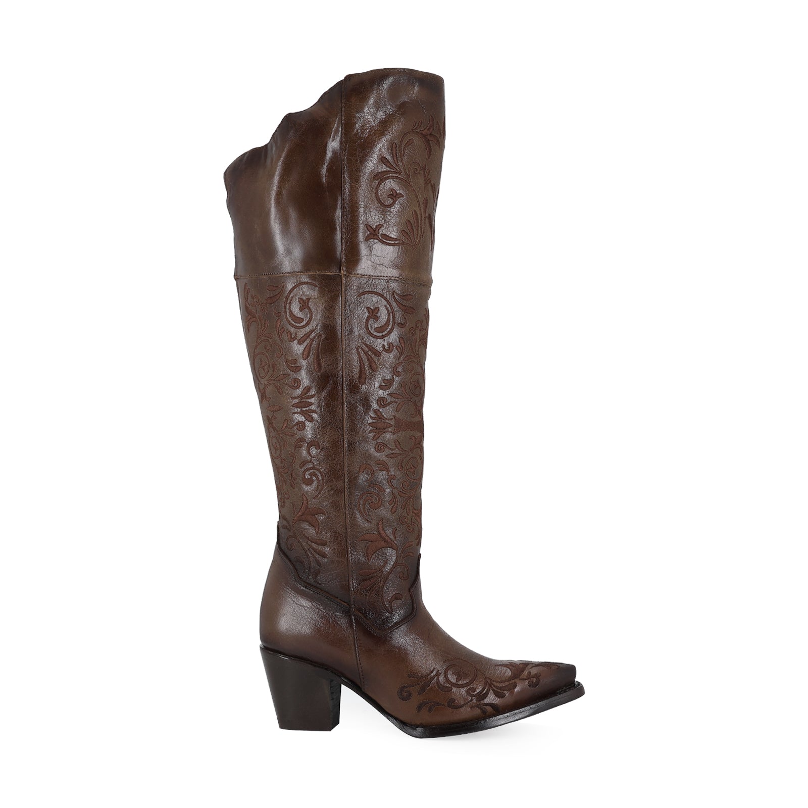 Bota vaquera para dama de piel modelo Holly