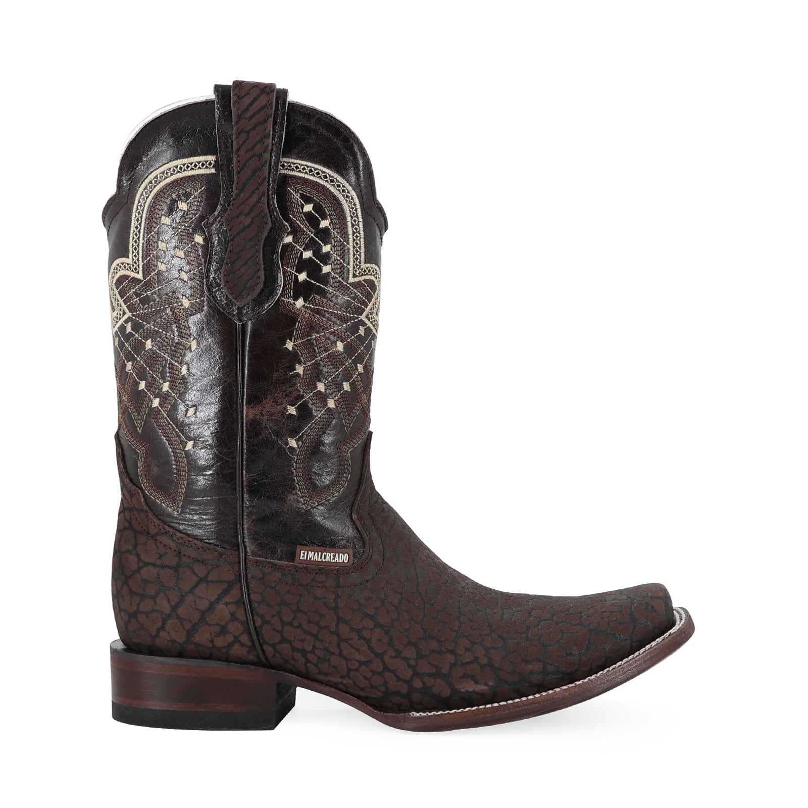 Bota Vaquera Dubai Cuello de Toro Chocolate