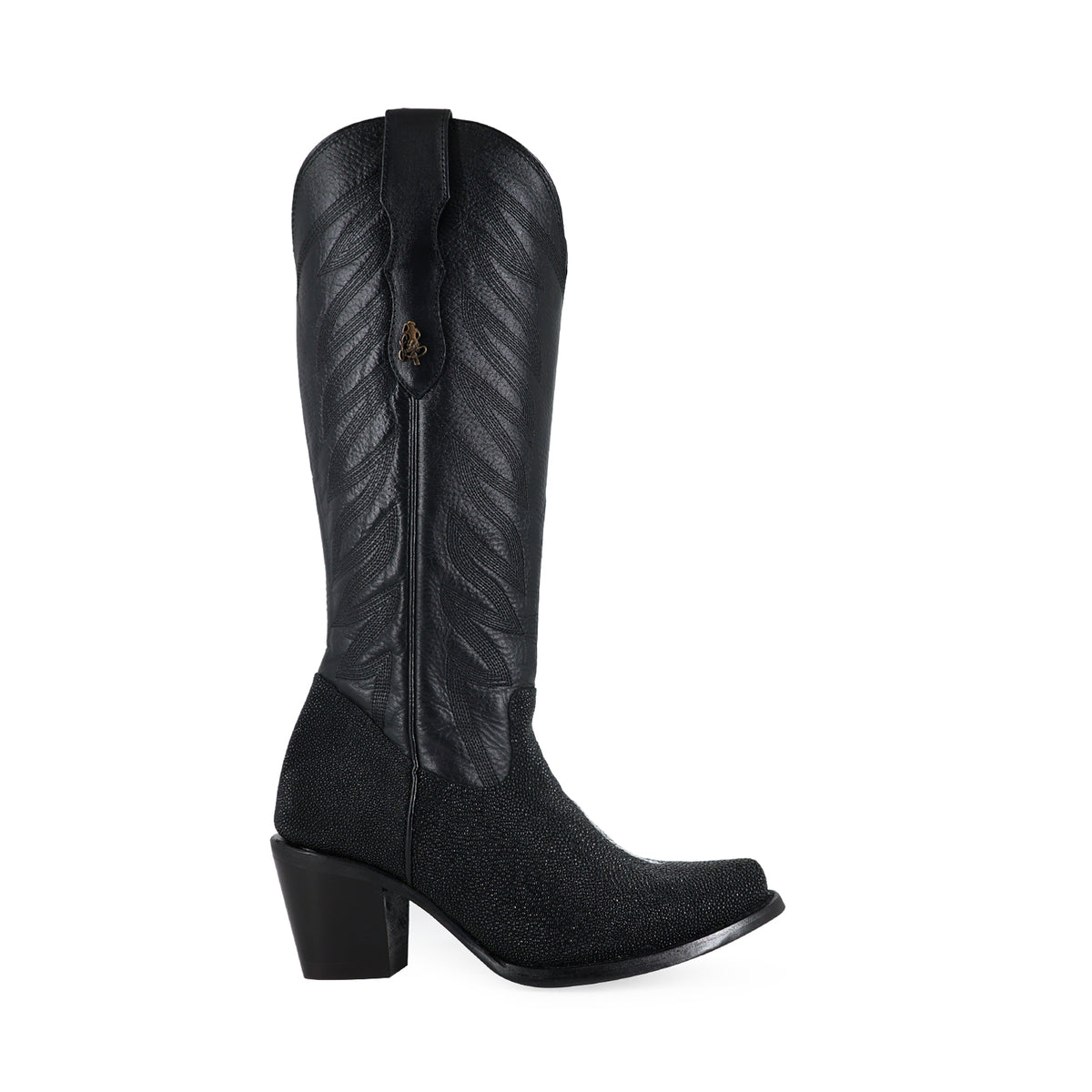 Bota vaquera para dama de piel mantarraya macho modelo Bandida