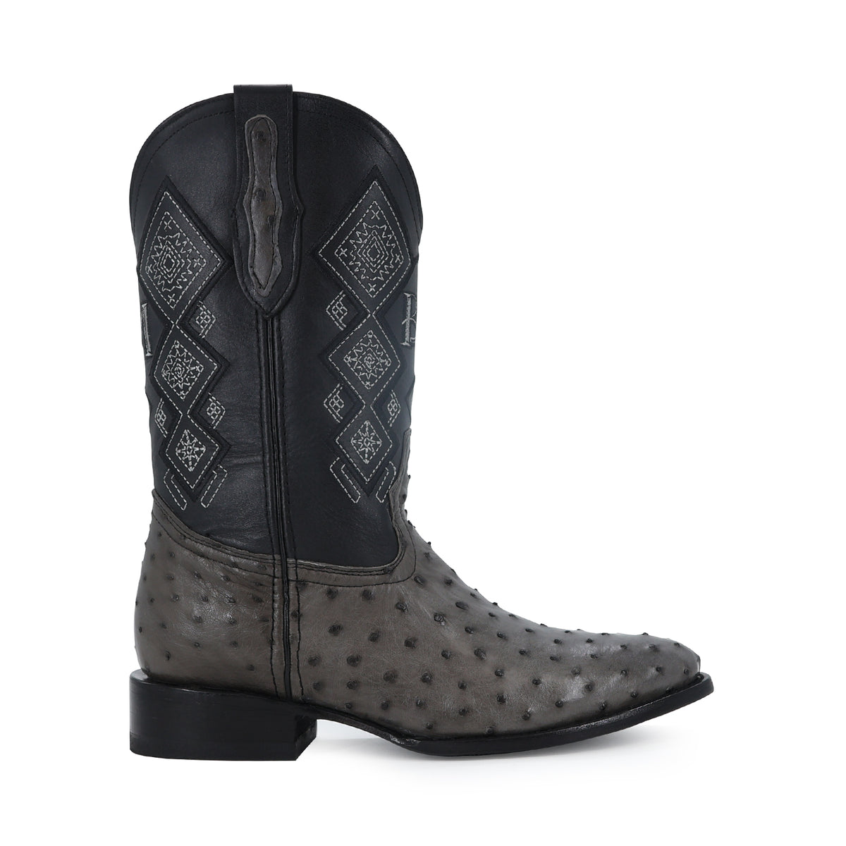 Bota Vaquera Oval Para Caballero Piel De Avestruz