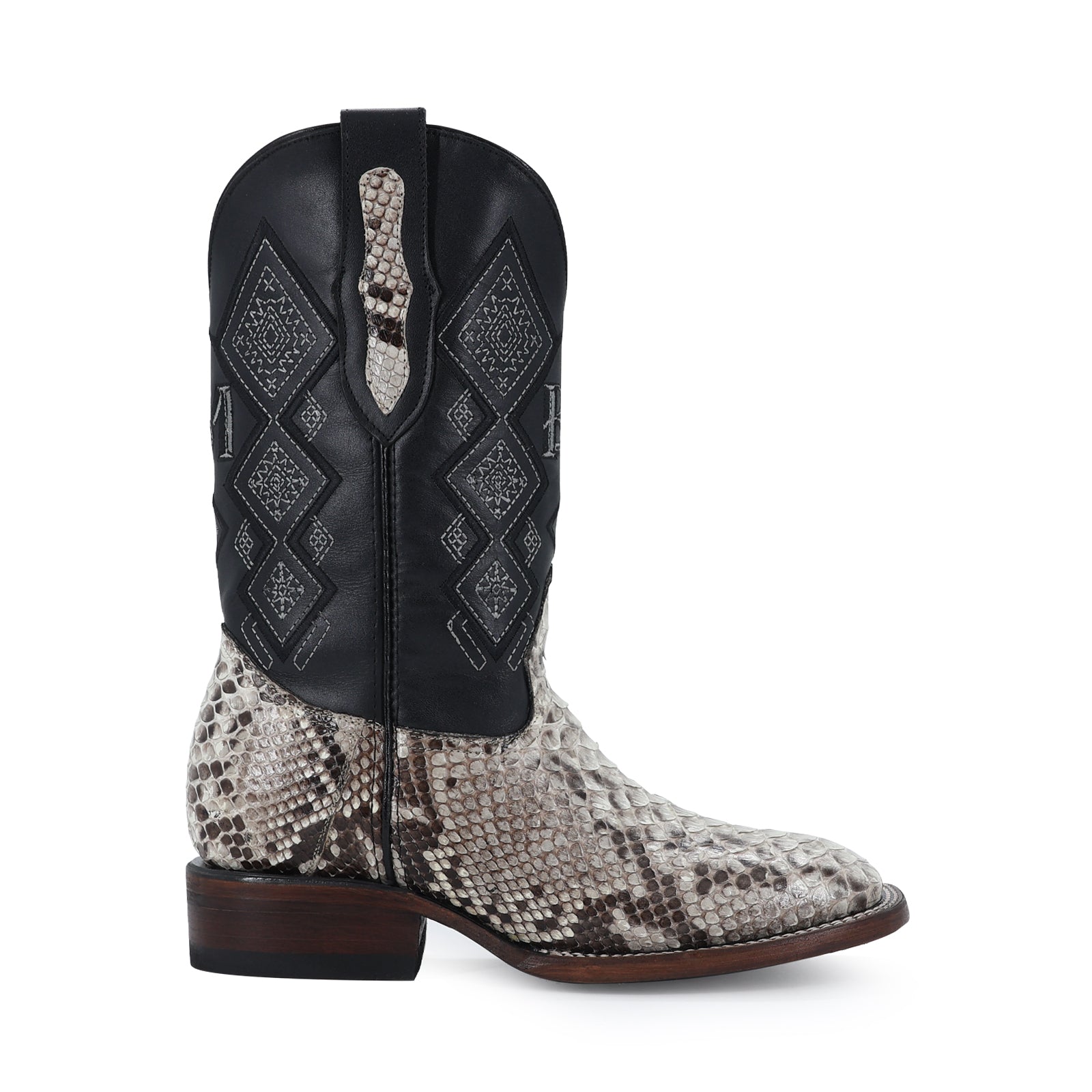 Bota Vaquera Bulldog Pitón Natural