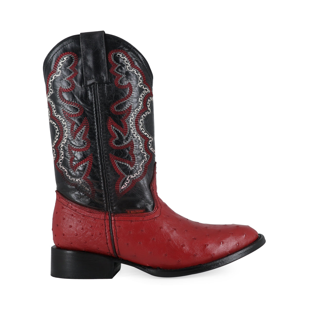 Bota Vaquera Oval Para Caballero Piel De Avestruz