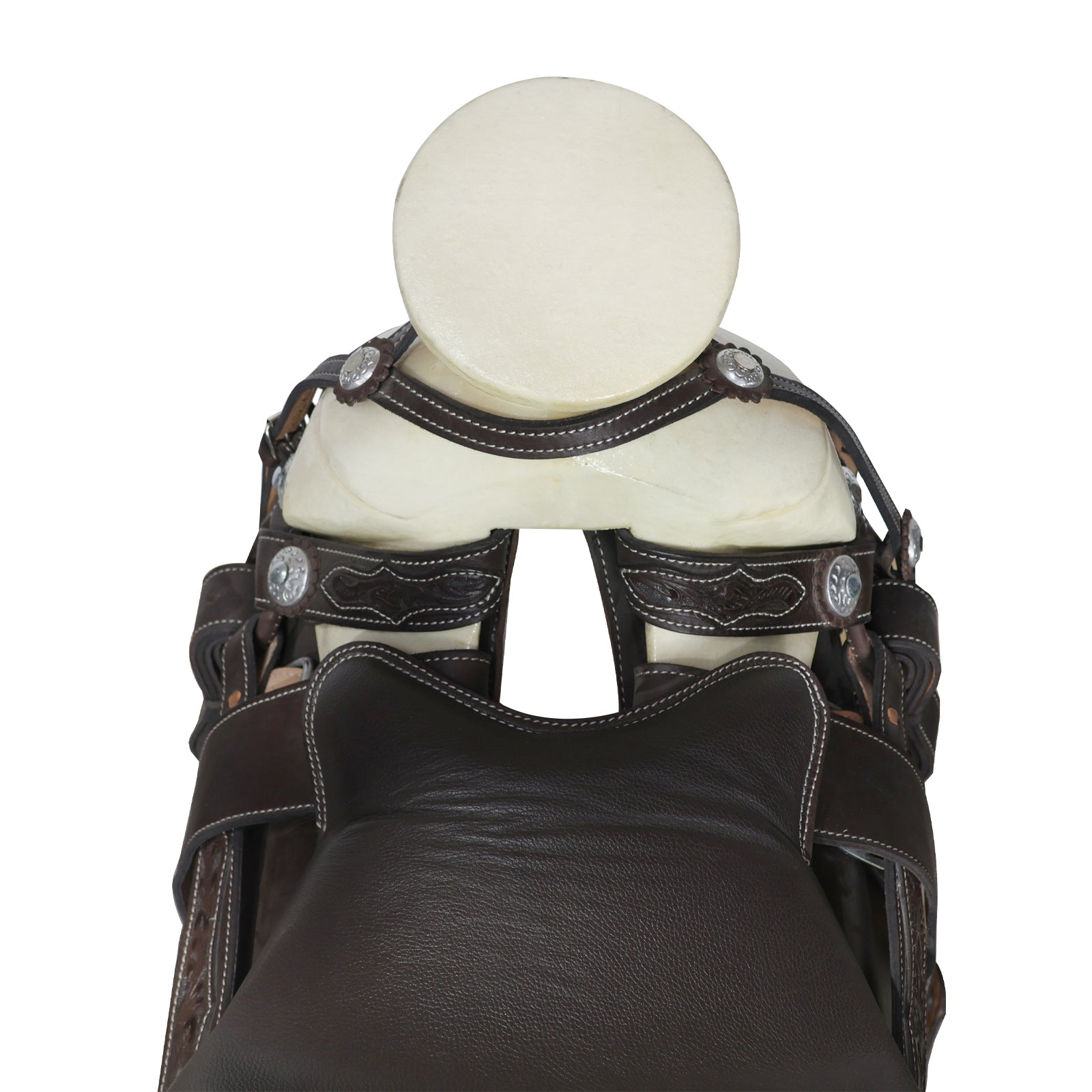 Montura charra fuste natural cantina cuadrada