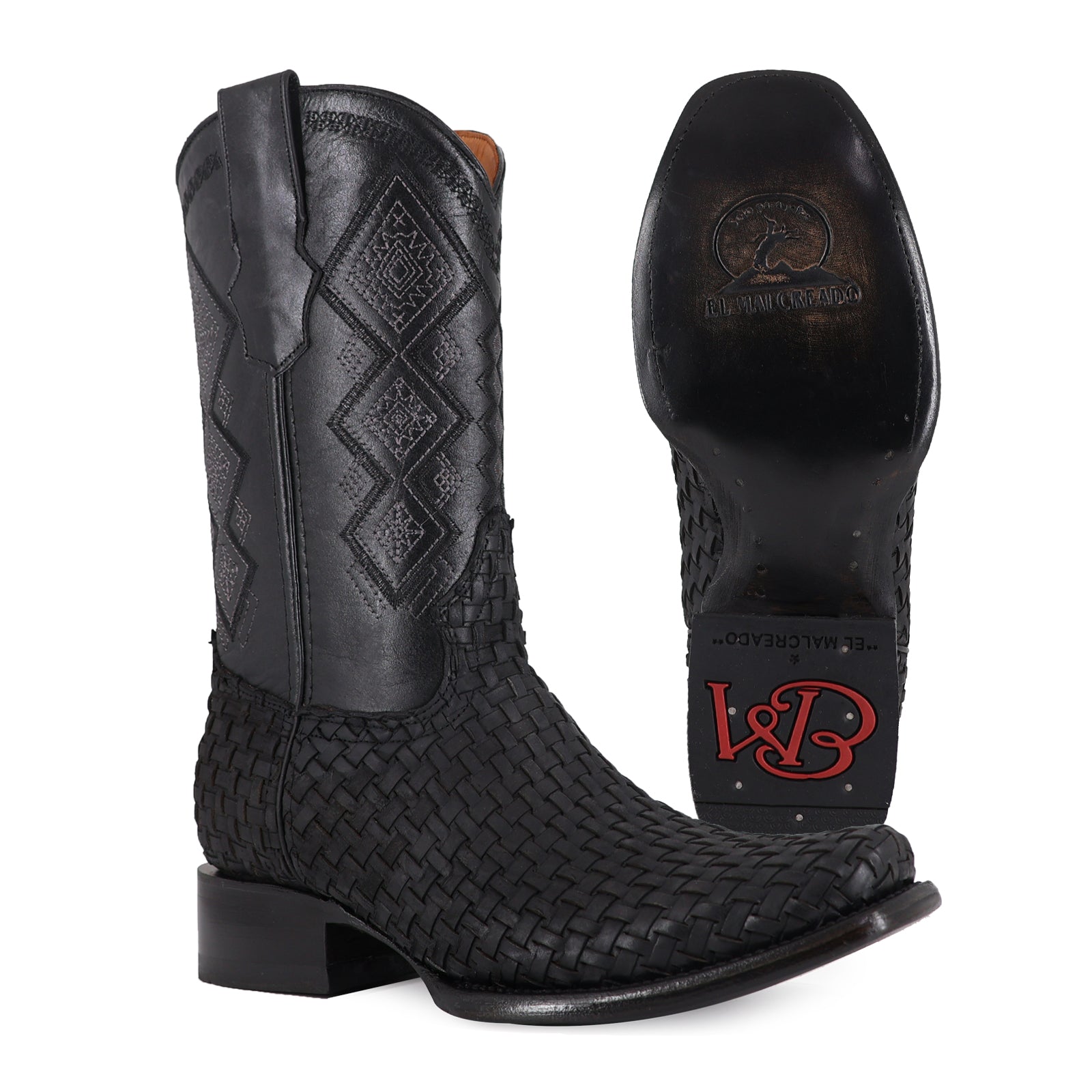 Bota Vaquera Dubai Petatillo Negro